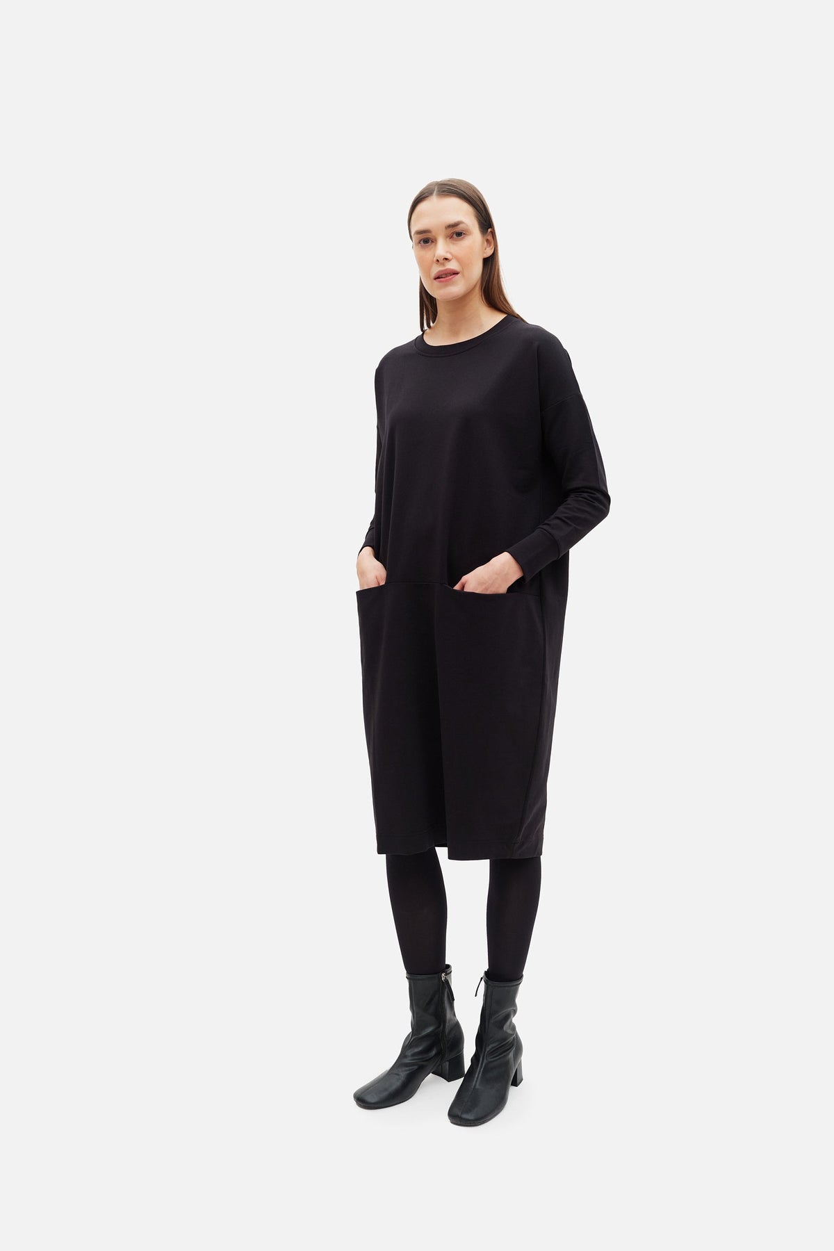 OUTLET: GIANT SPLIT Dress, Black