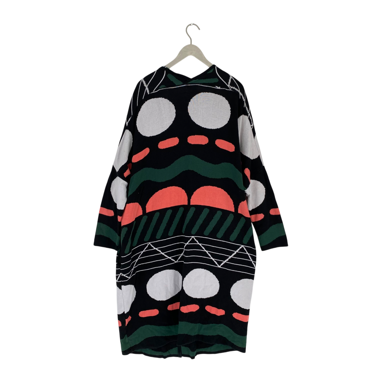 Long knitted cardigan, multicolor | woman M/L