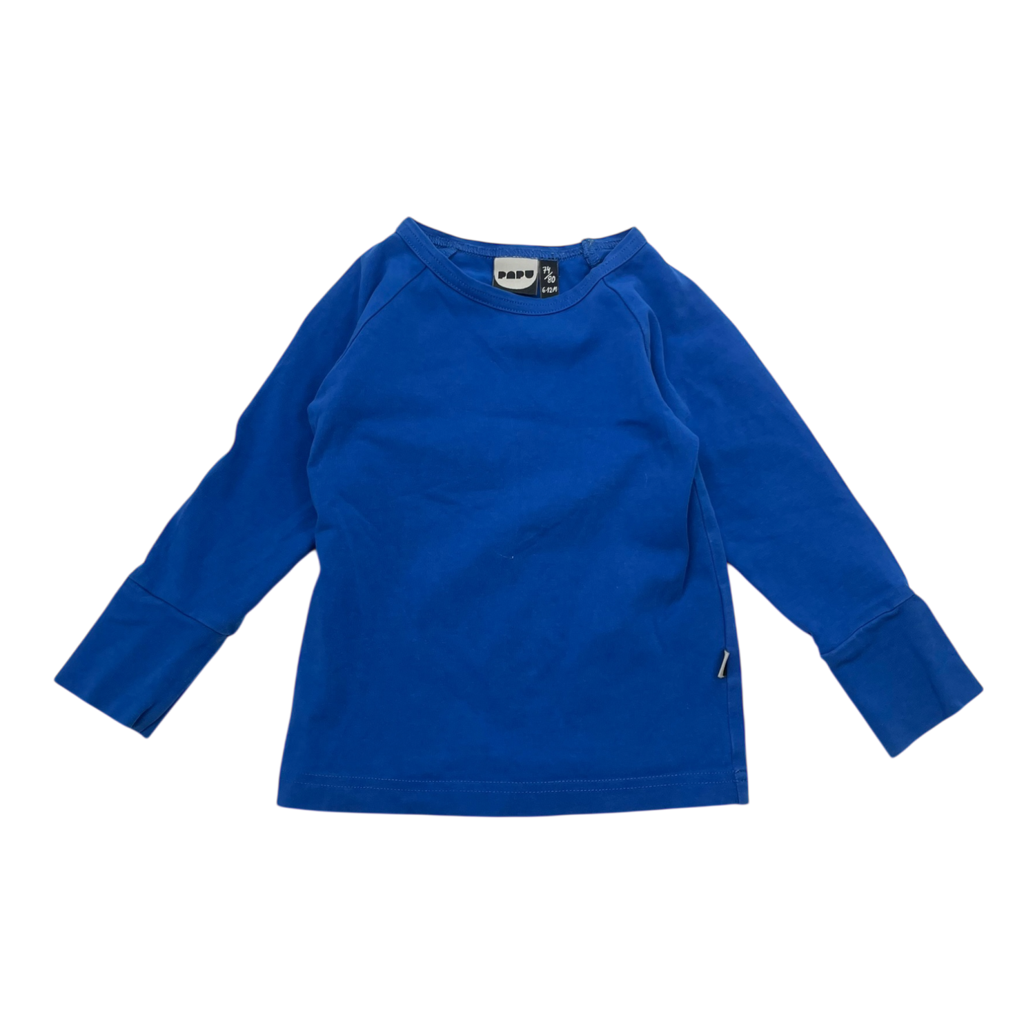 Patch shirt, blue | 74/80cm
