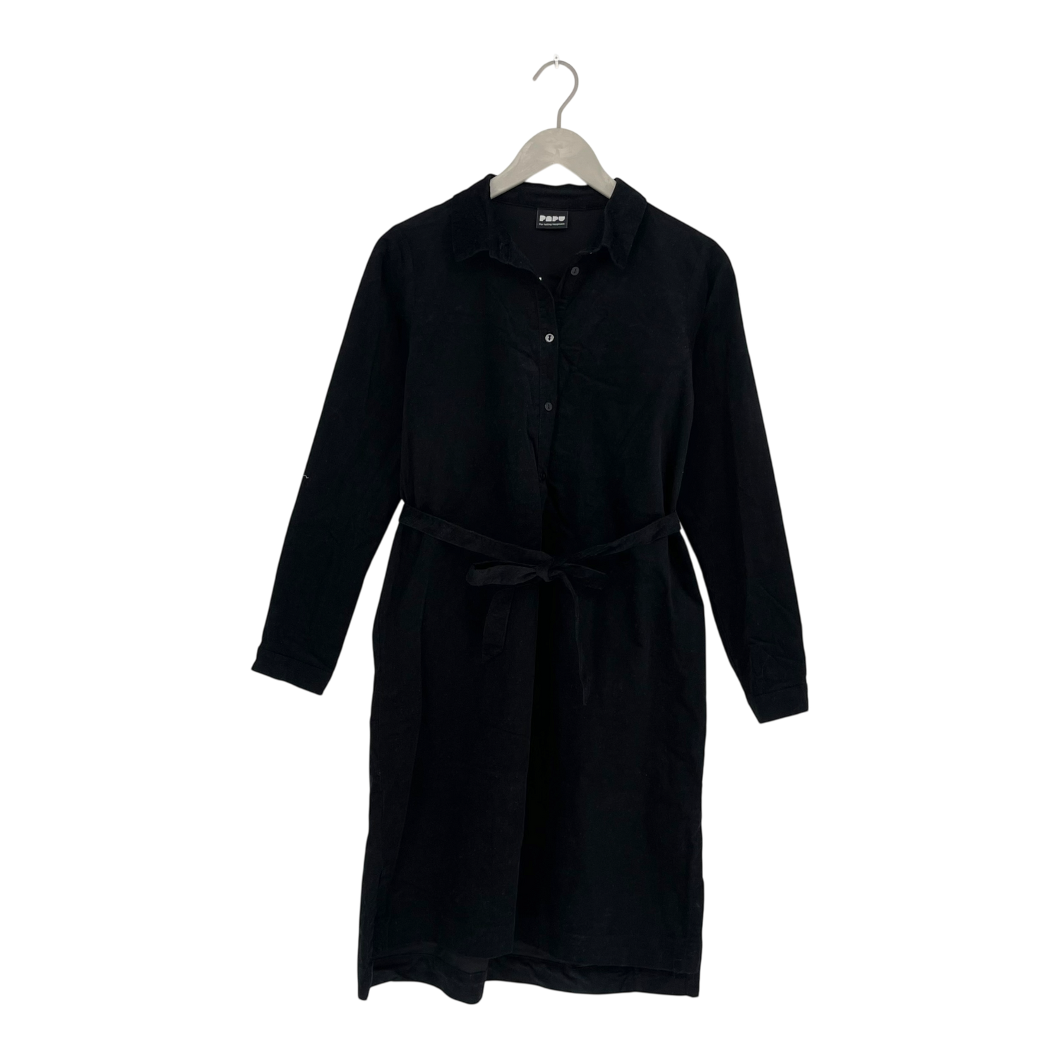 Corduroy shirt dress, black | woman S