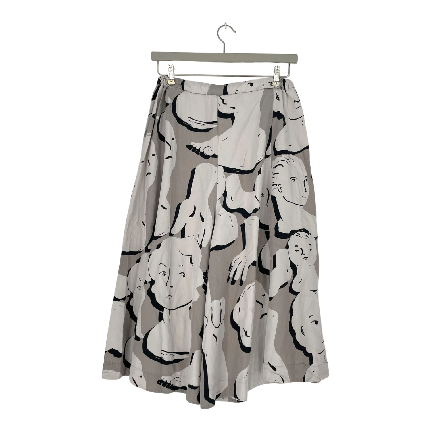 Midi circle culottes, sculptures | woman M
