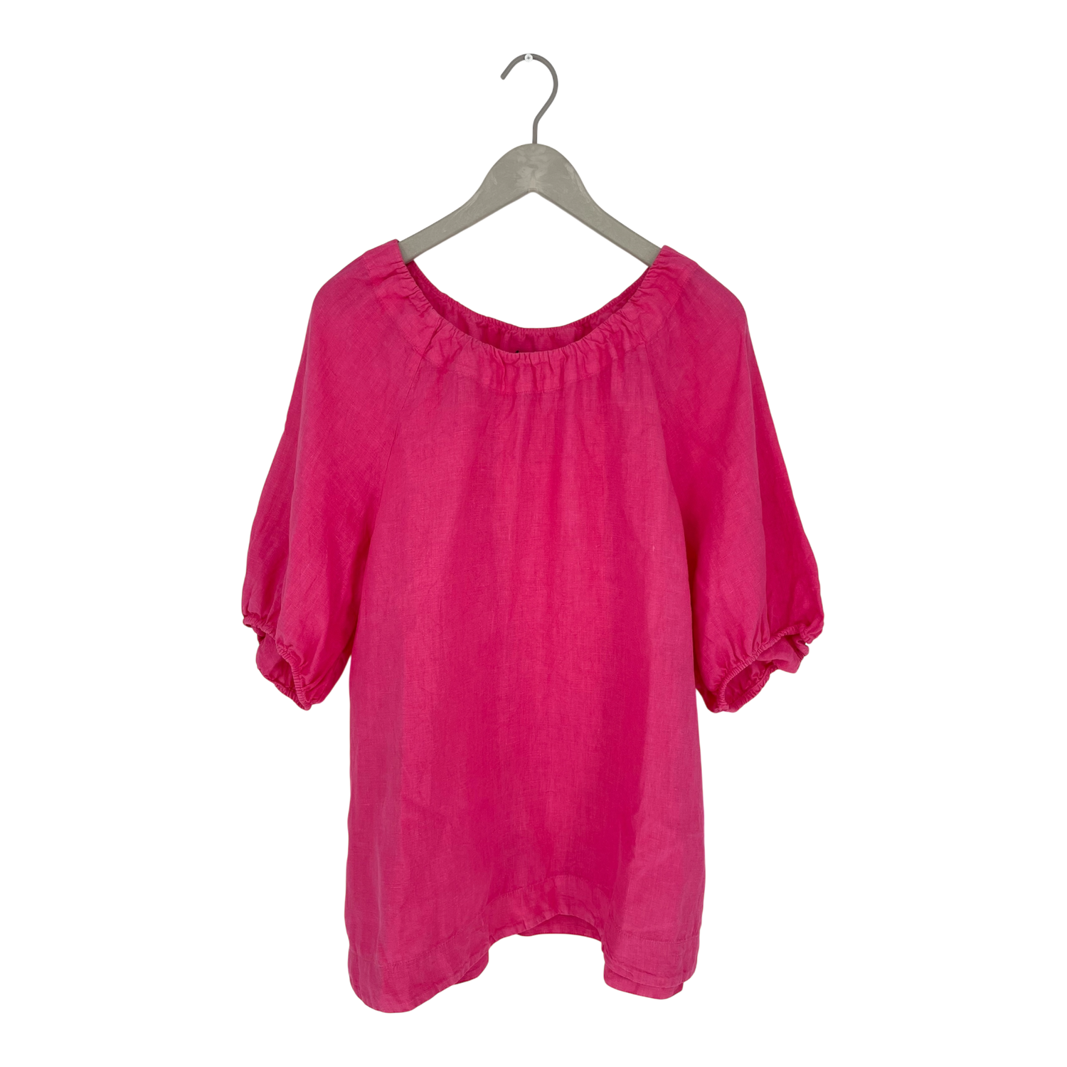 Pouch linen shirt, pink | woman M