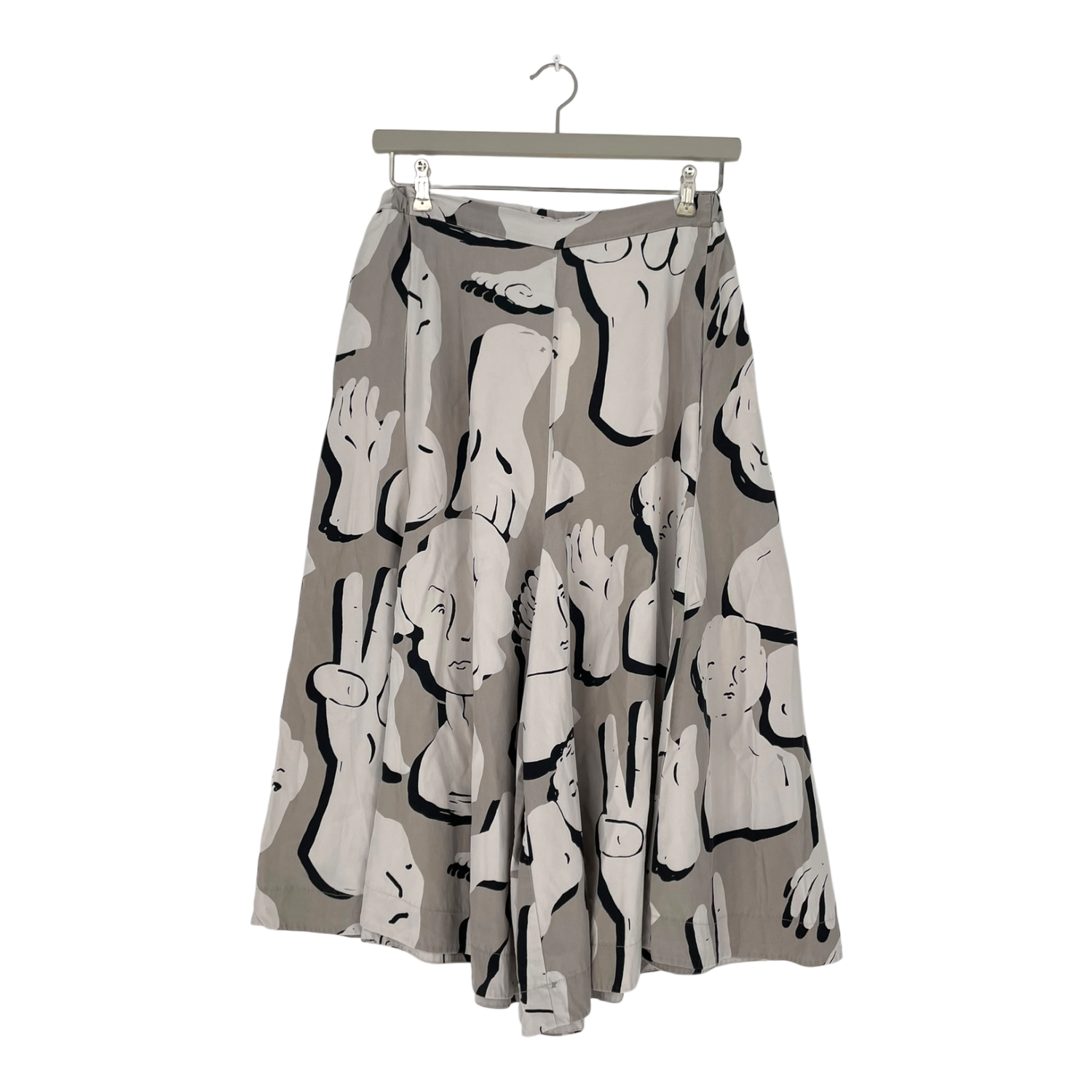Midi circle culottes, sculptures | woman M