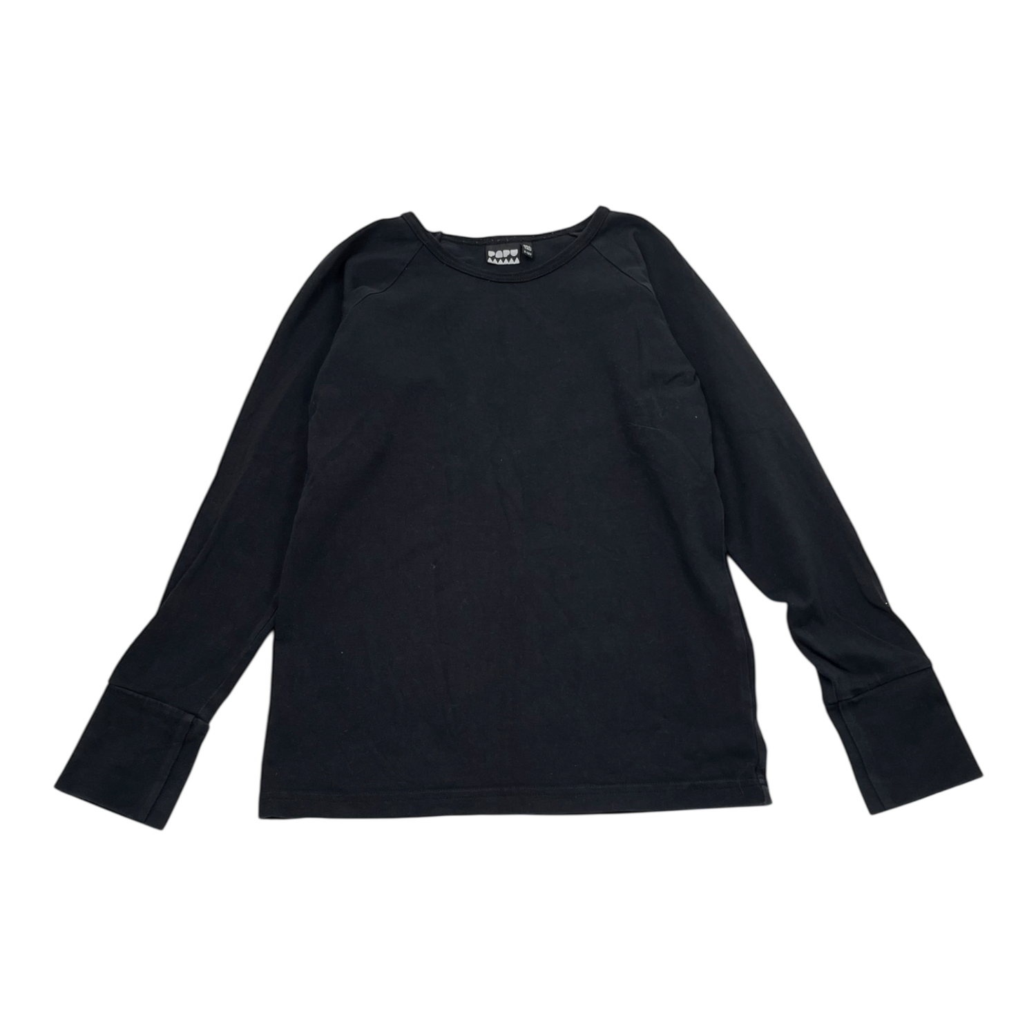 Patch shirt, black | 134/140cm