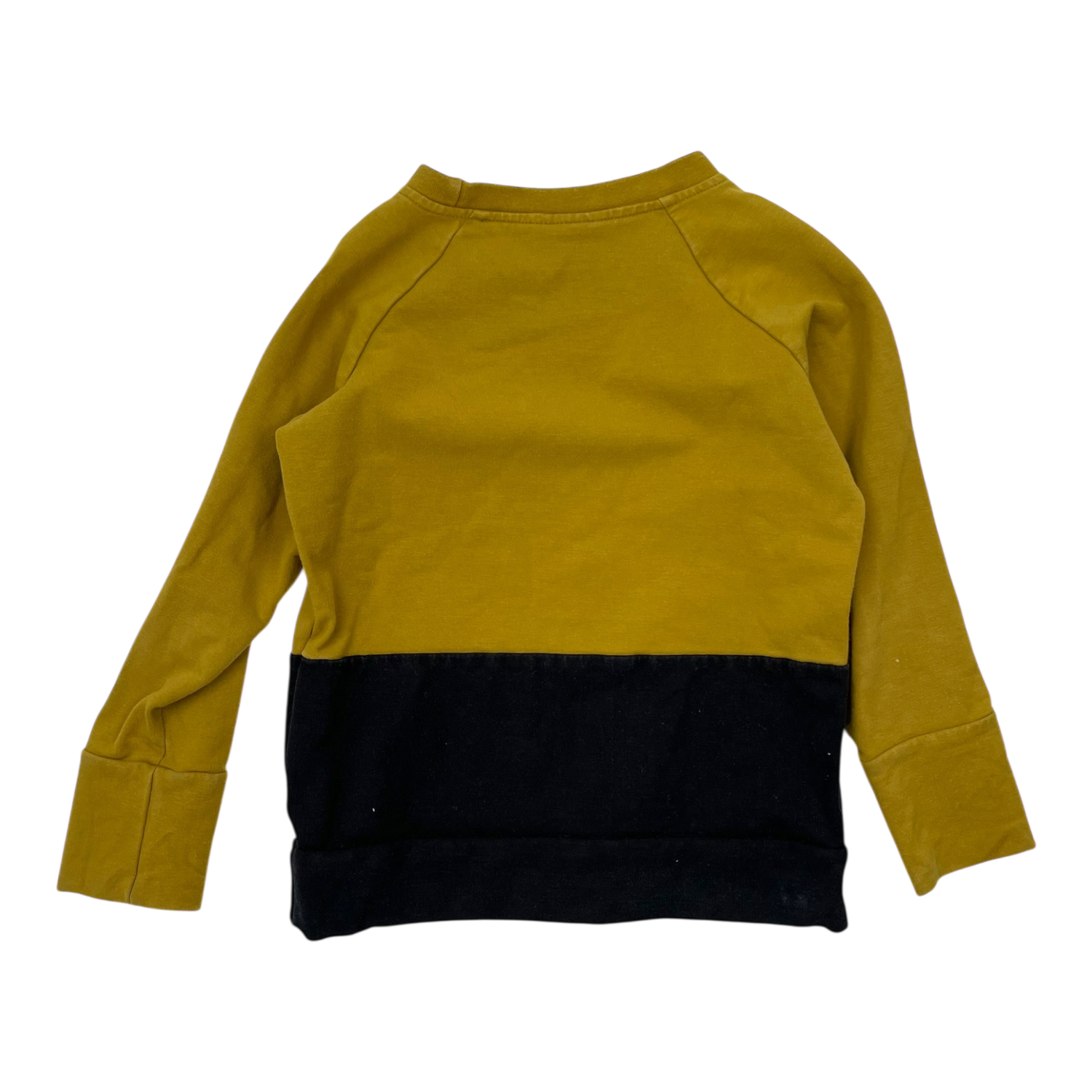 Sweatshirt, black and yellow | 98/104cm