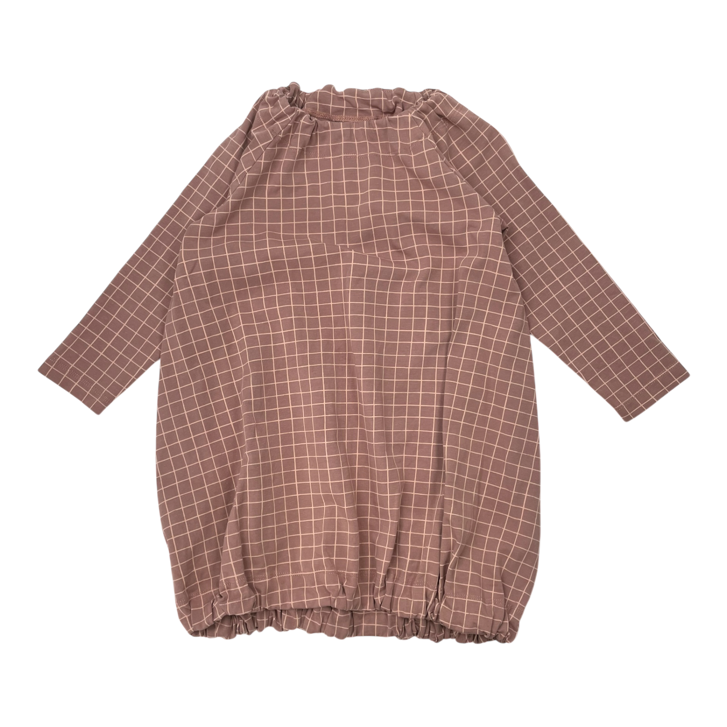 Pouch dress, squares | 86/92cm