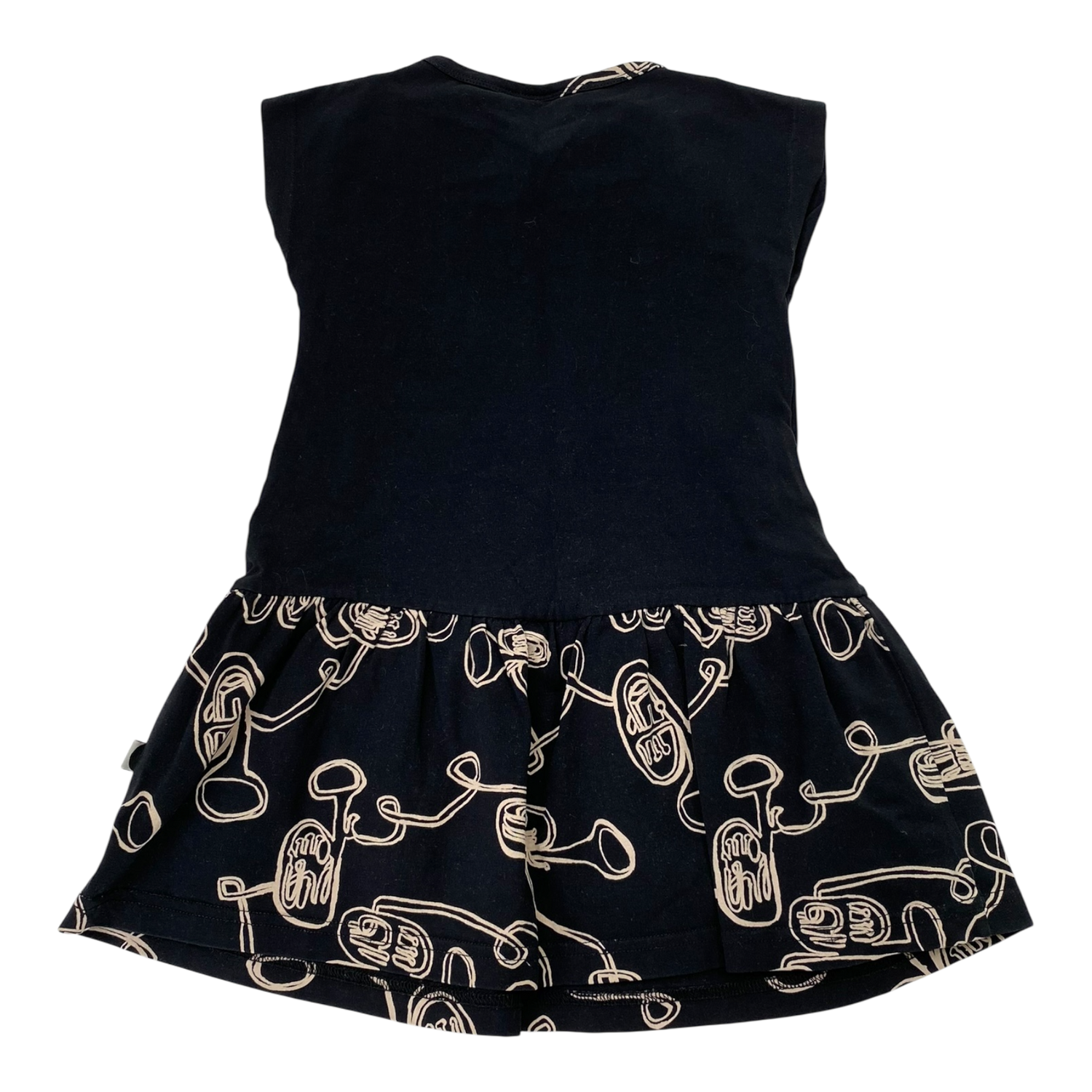 T-shirt dress, black | 86/92cm