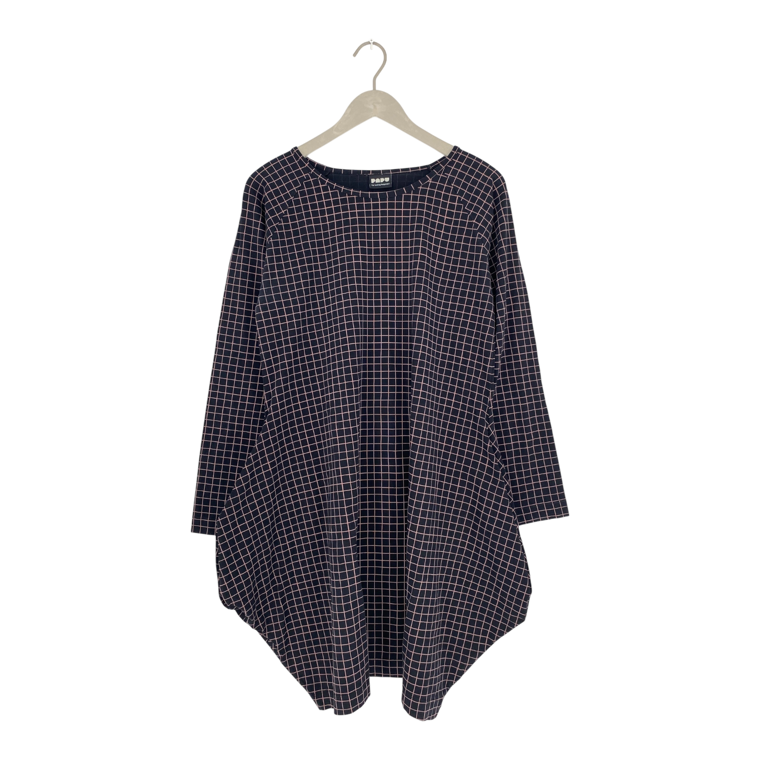 Kanto dress, brown squares | woman L