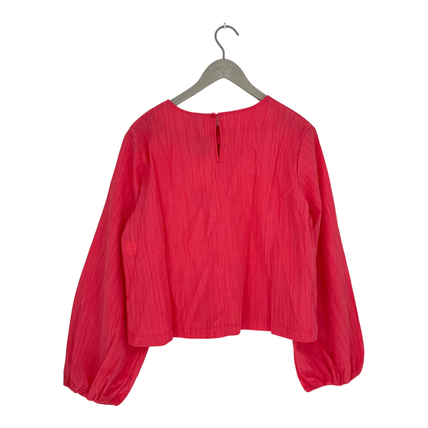 Puff sleeve shirt, raspberry | woman S