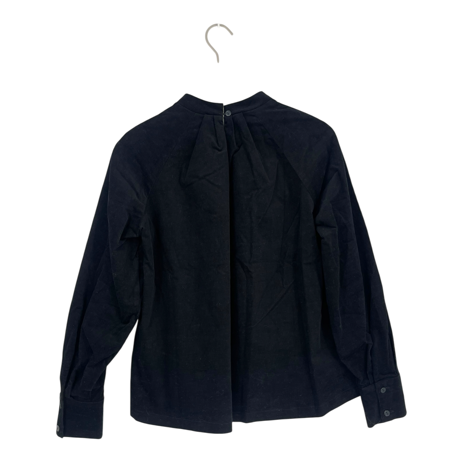 Pleated shirt, black corduroy | woman S