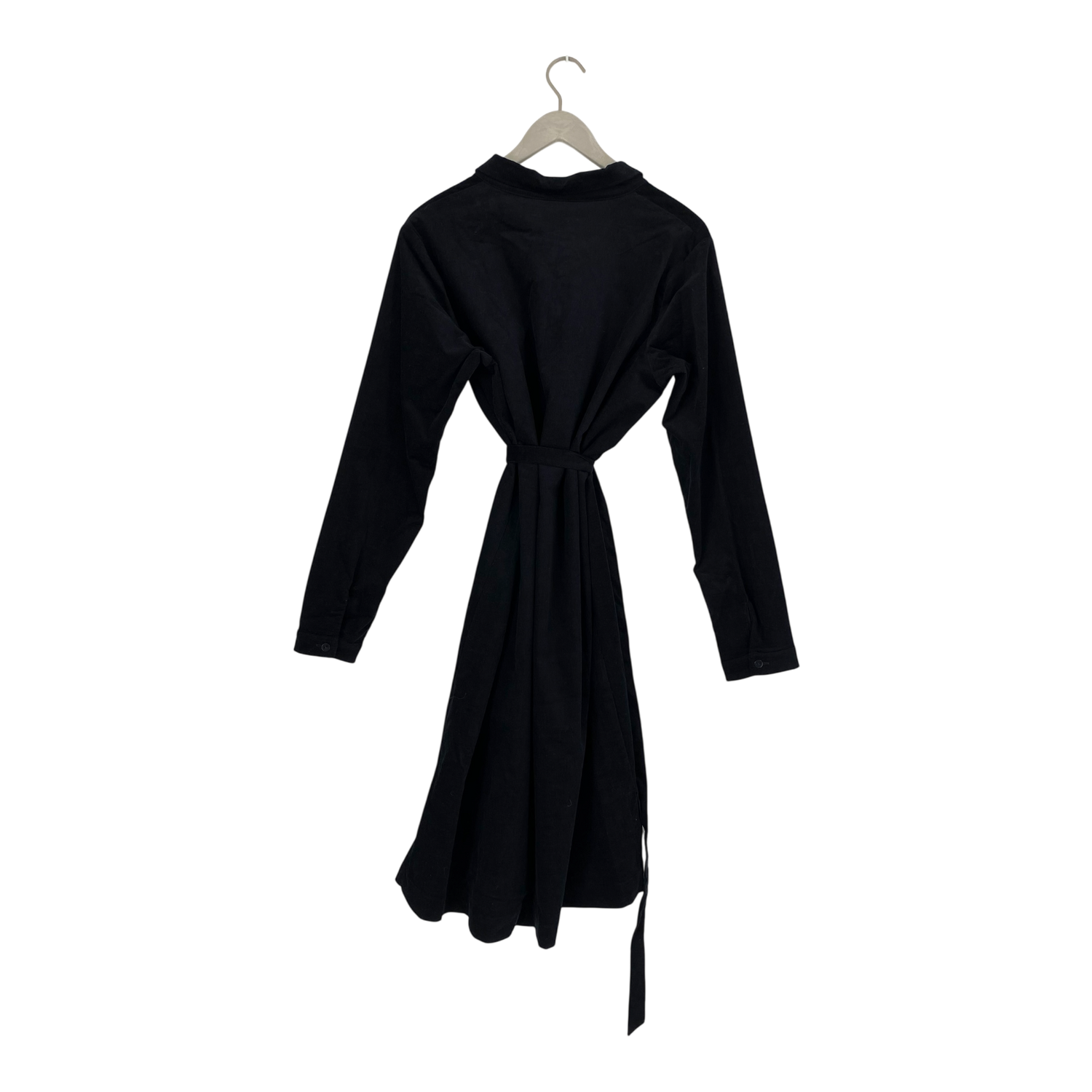 Corduroy shirt dress, black | woman XL
