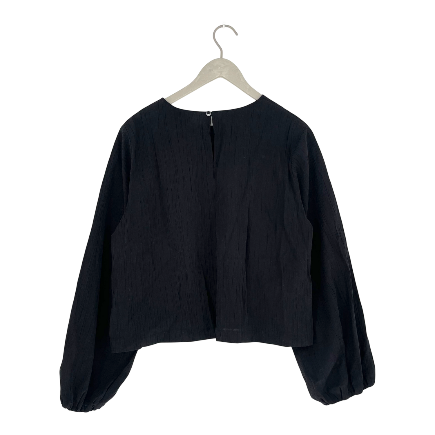 Puff sleeve shirt, black | woman S