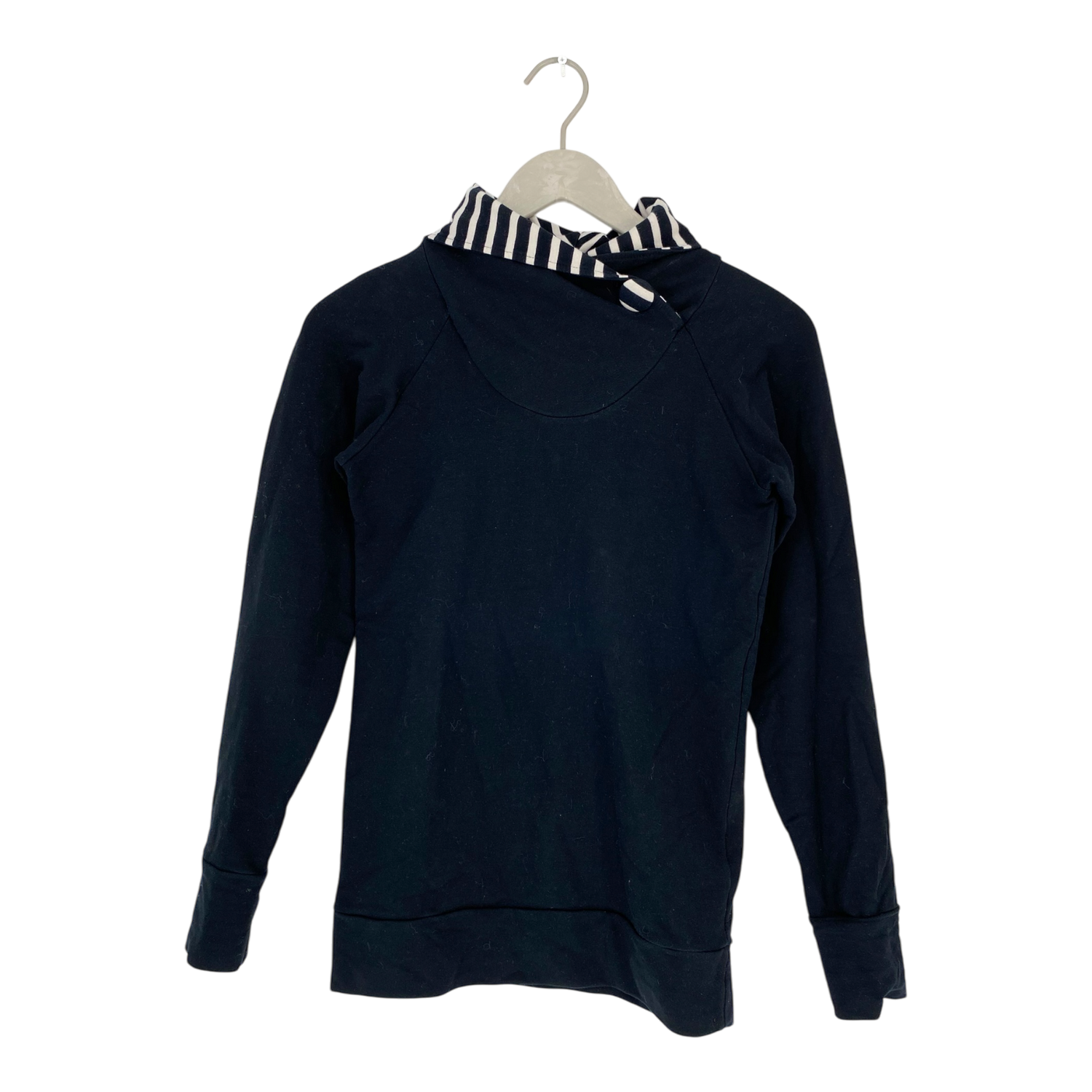 Button hoodie, black | woman XS