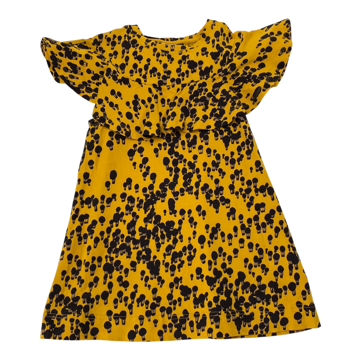 Frill dress, yellow | 98/104cm