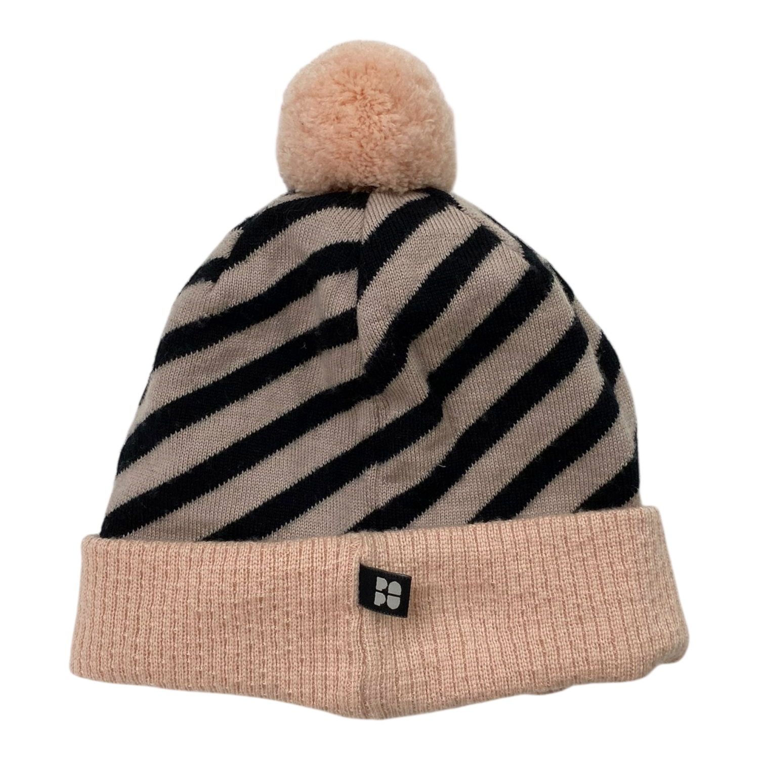 Merino pom beanie, pink | 3-5y