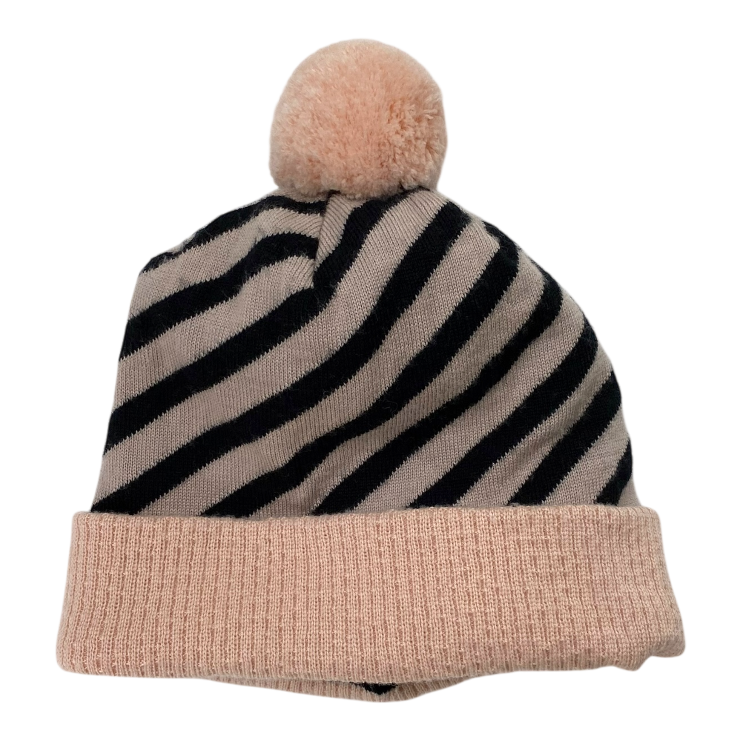 Merino pom beanie, pink | 3-5y