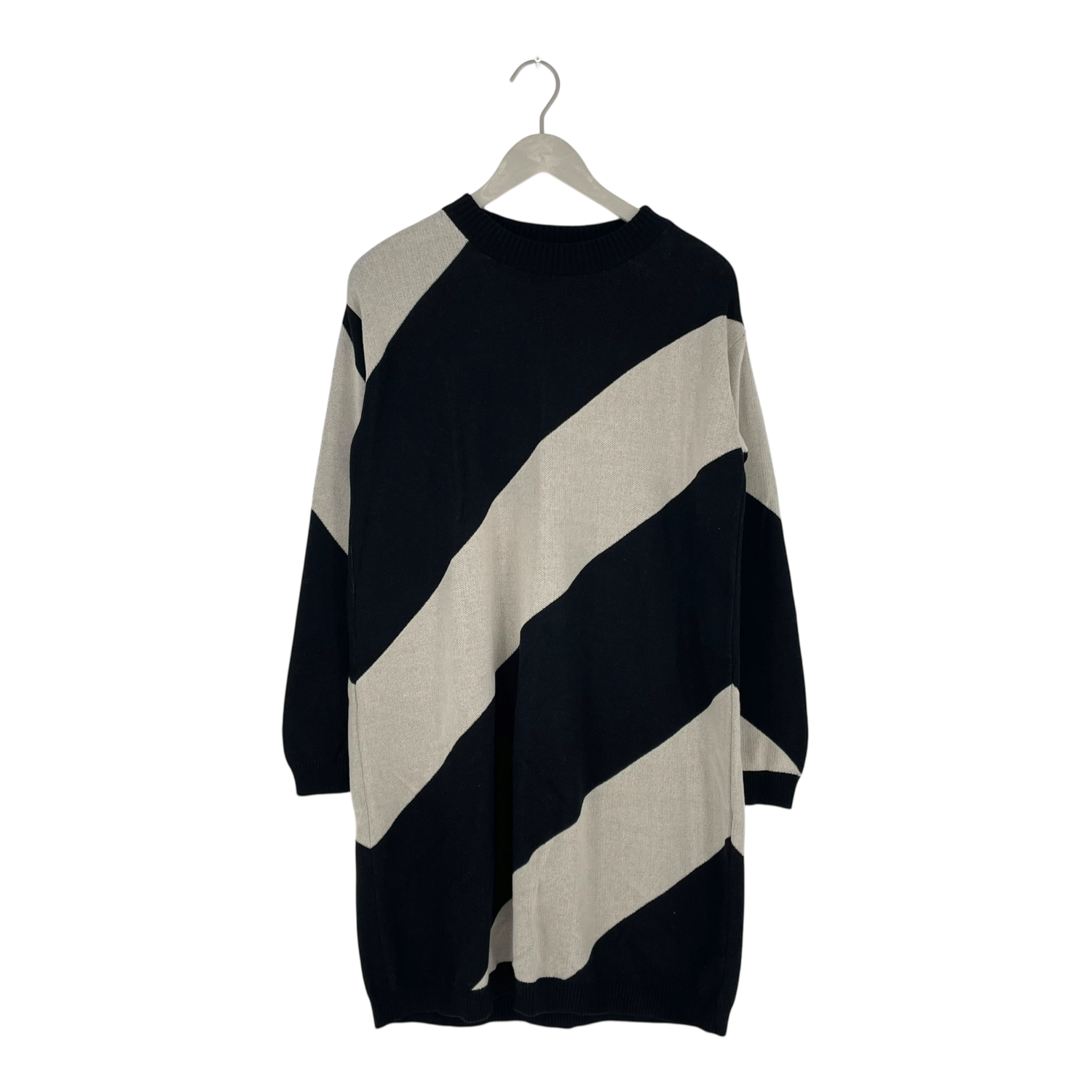 Knitted dress, stripes | woman S