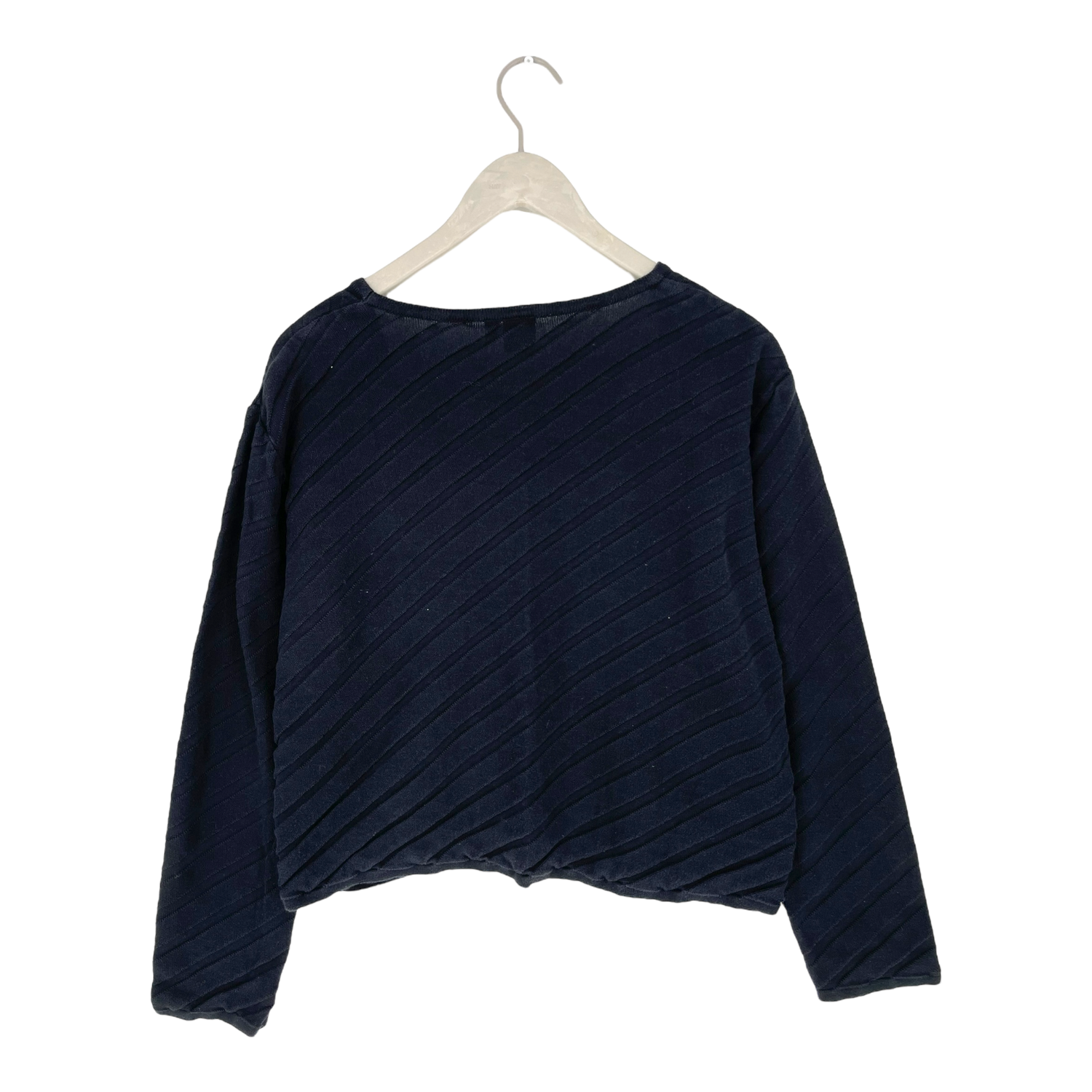 Cropped petit cotton cardigan, black | woman M/L