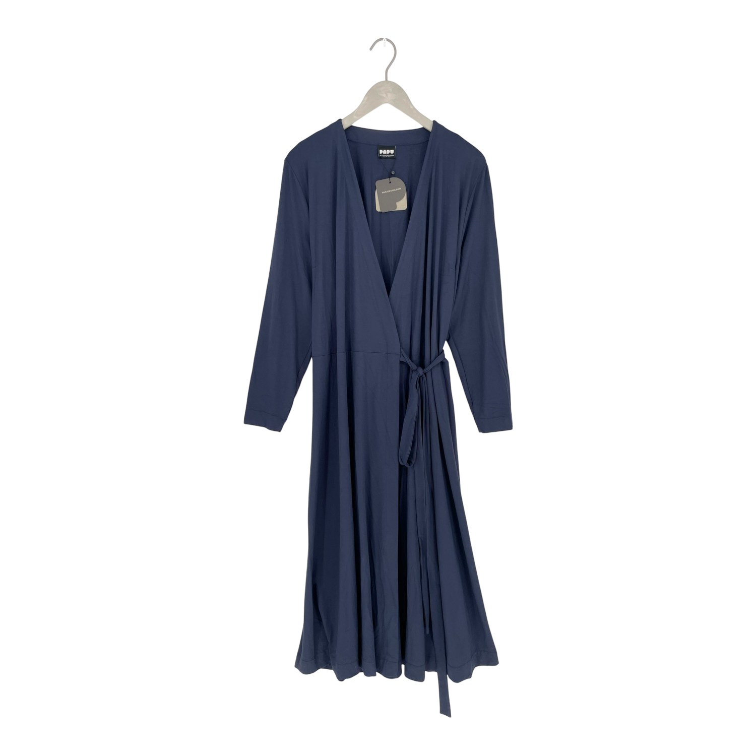 Wrap around dress, navy blue | woman XXL