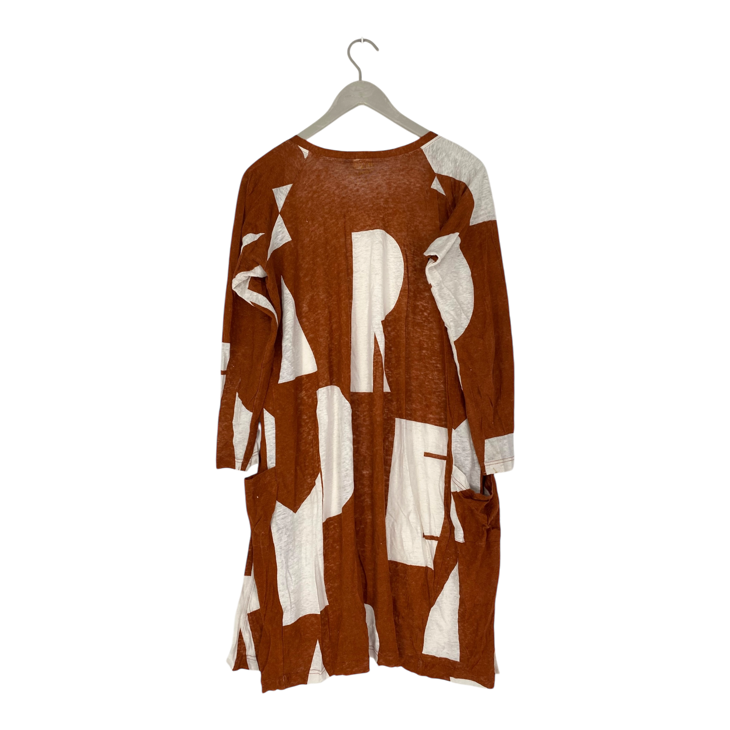 Linen cardigan, mahogany | woman S