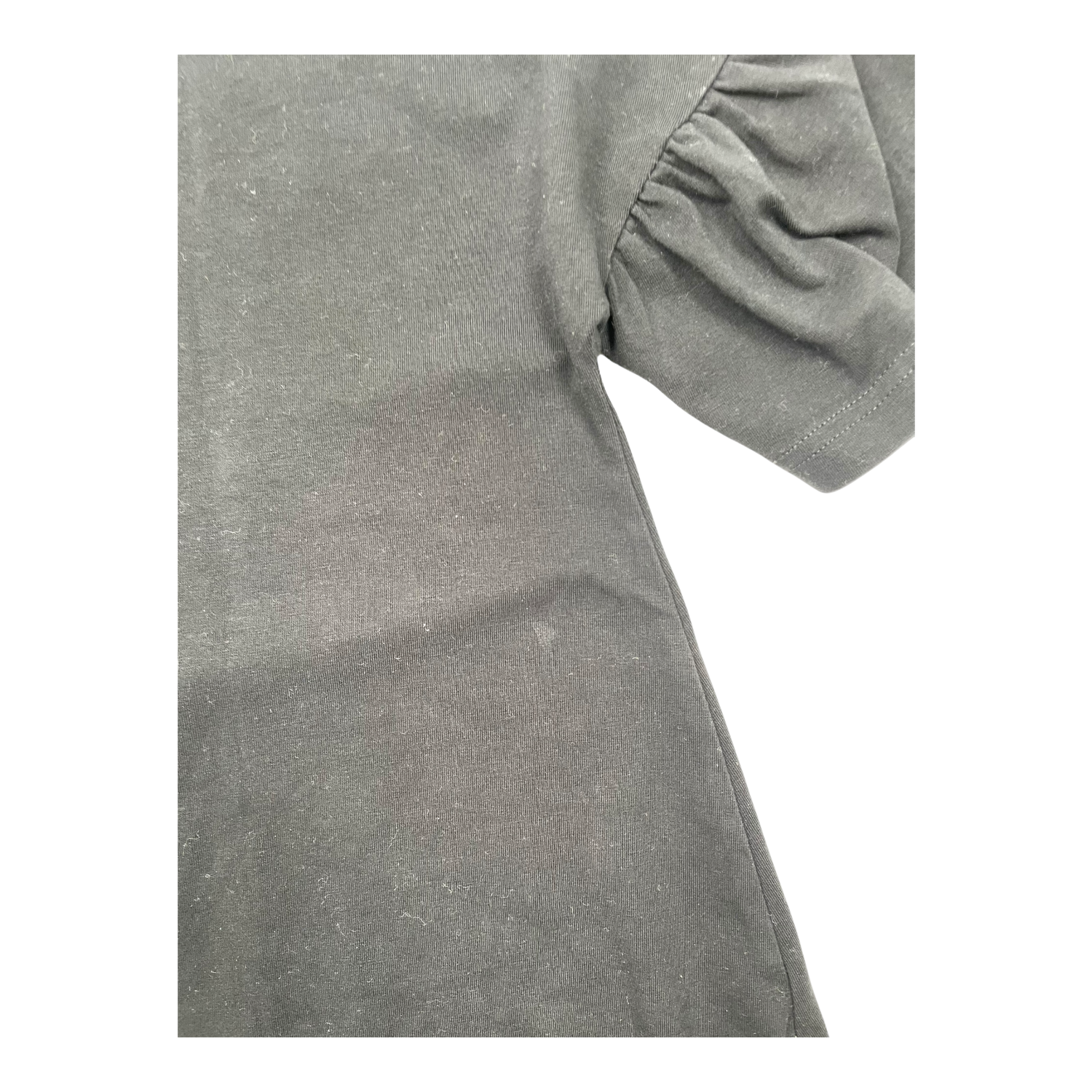 Frill sleeve dress, black | 86/92cm