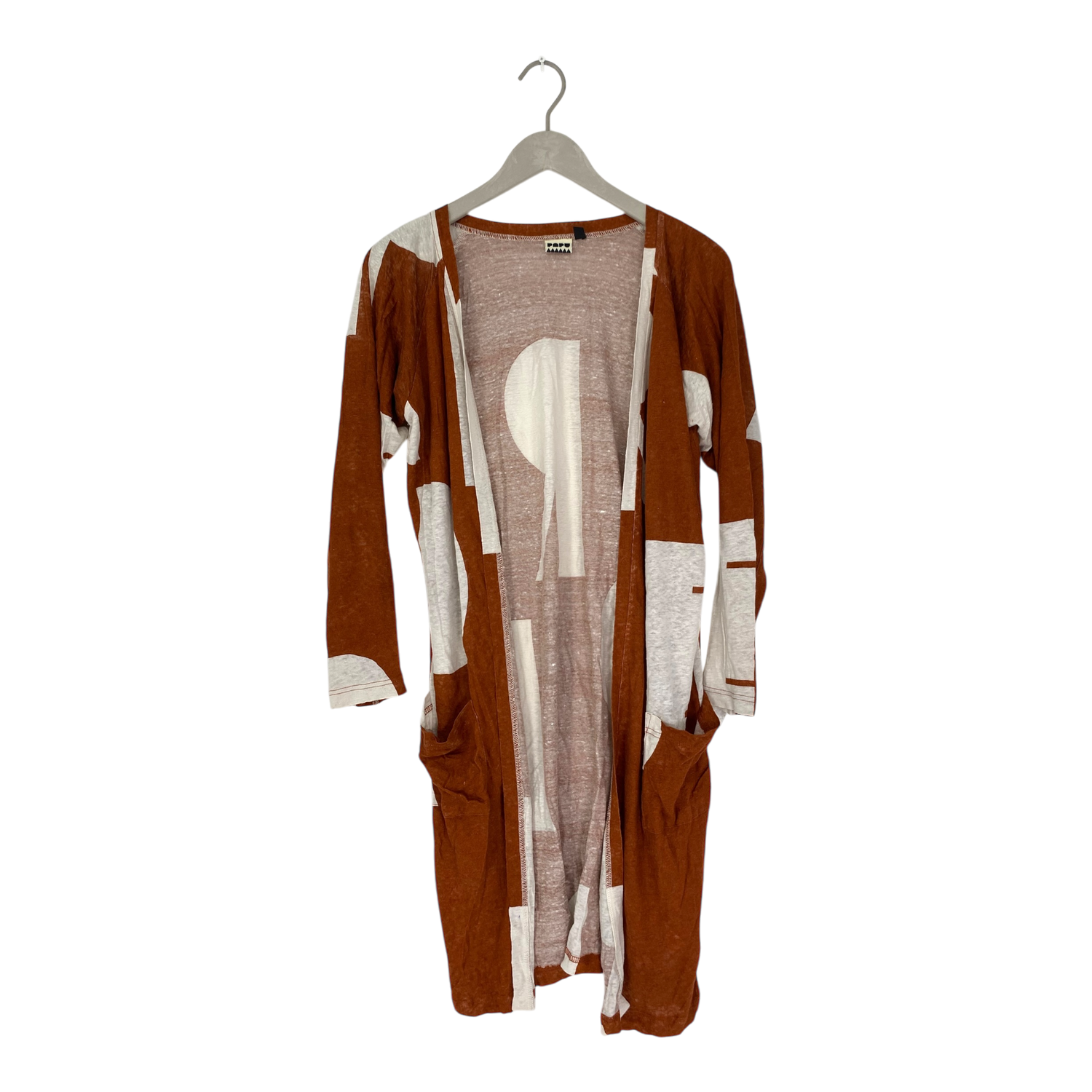 Linen cardigan, mahogany | woman S