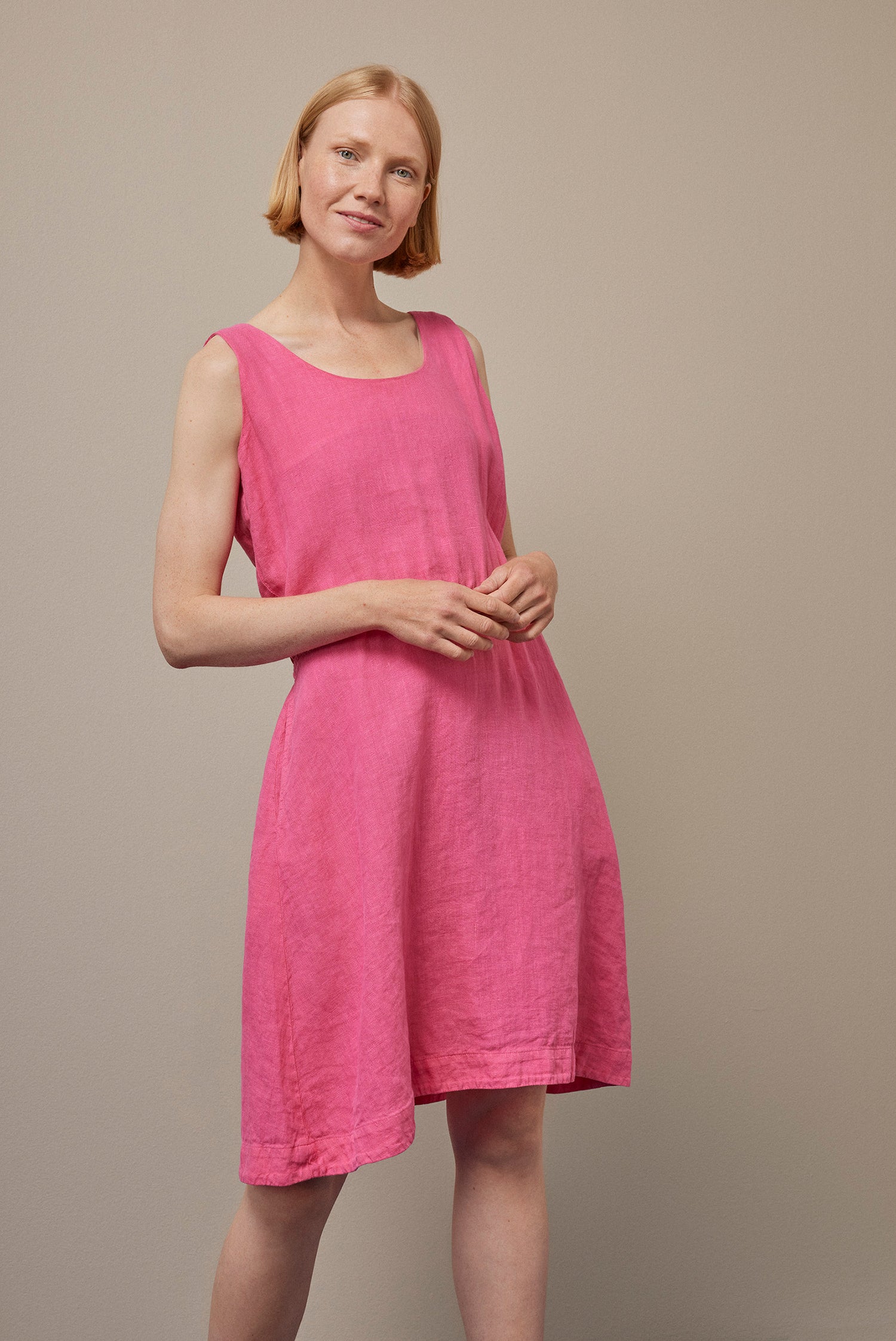 SUMMER-pellavamekko, Flow Pink