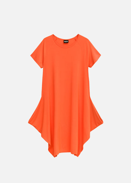 KANTO DRESS, lyhythihainen, Glow Orange, naisten