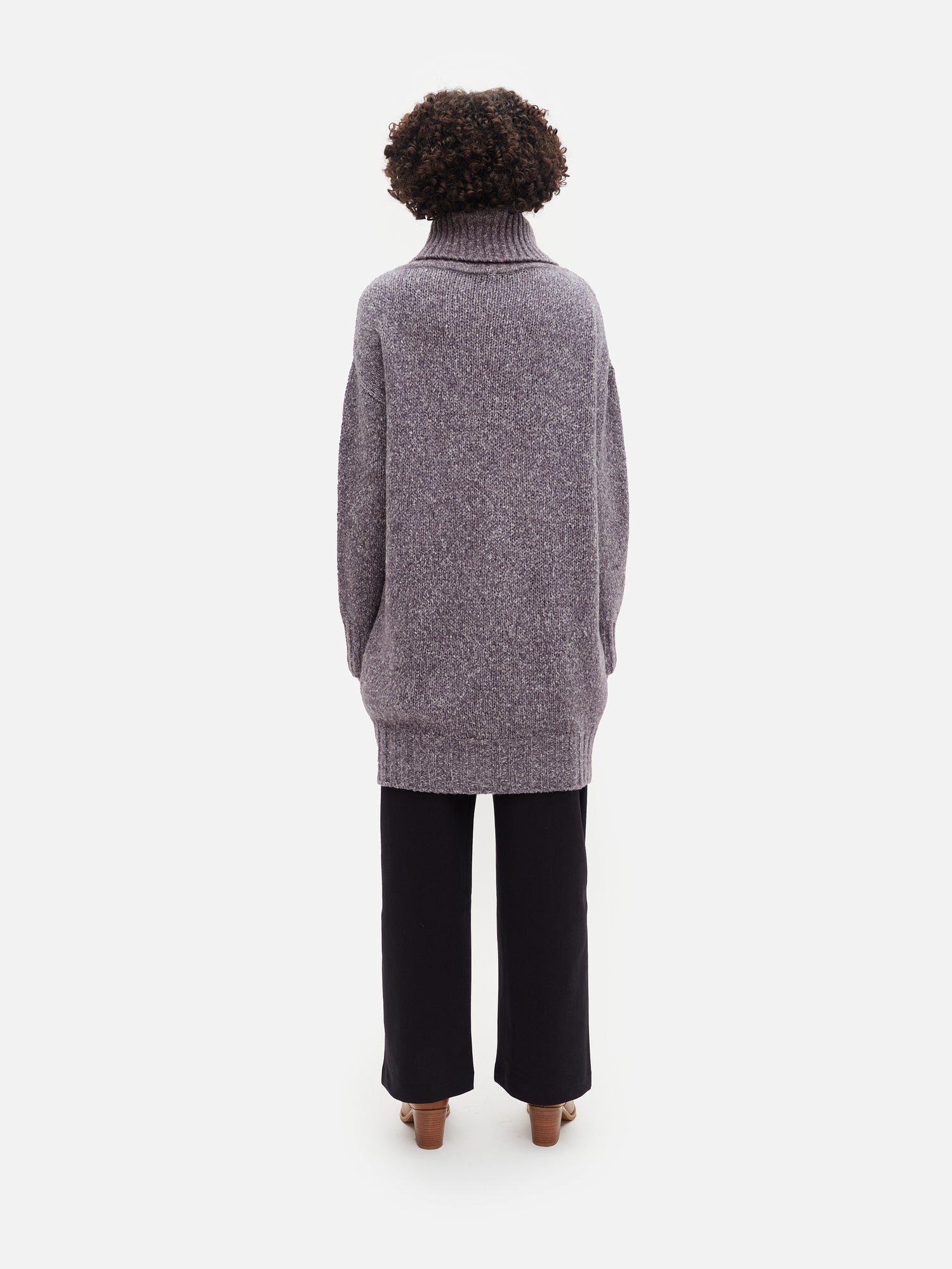 Fluffy knit TUBE-mekko, Granit Grey