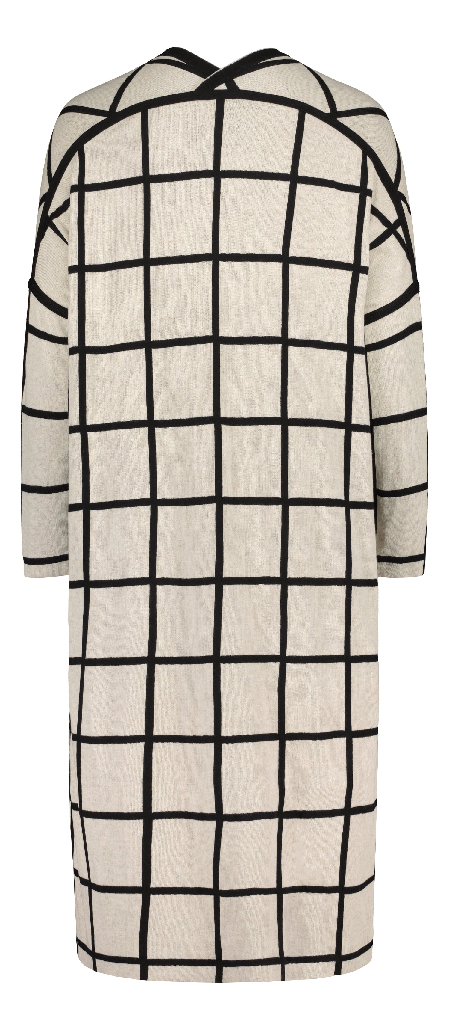 ENNAKKOMYYNTI: LONG-neuletakki, Giant Grid, käännettävä