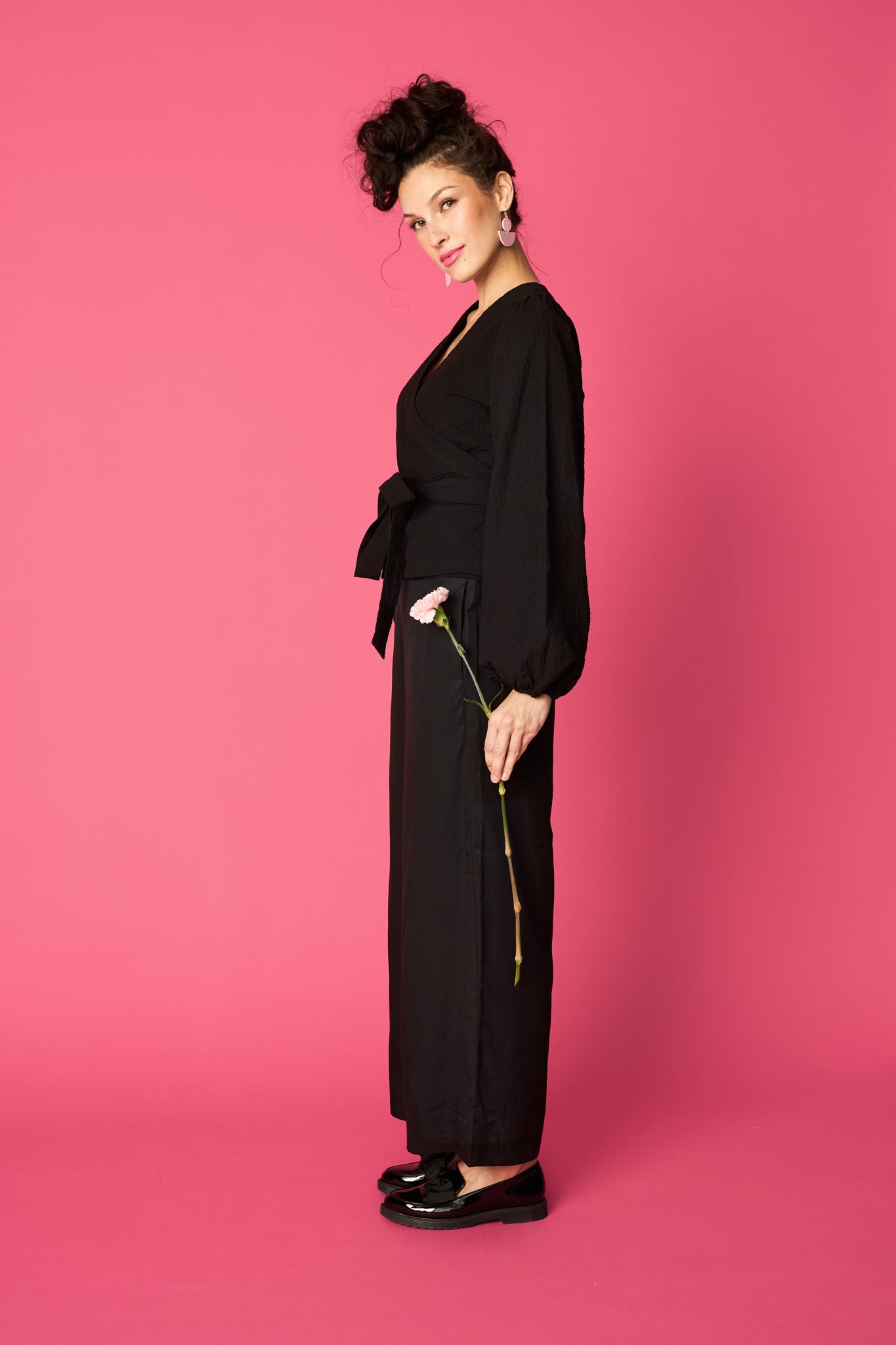 BOHO-housut, Musta, Lyocell