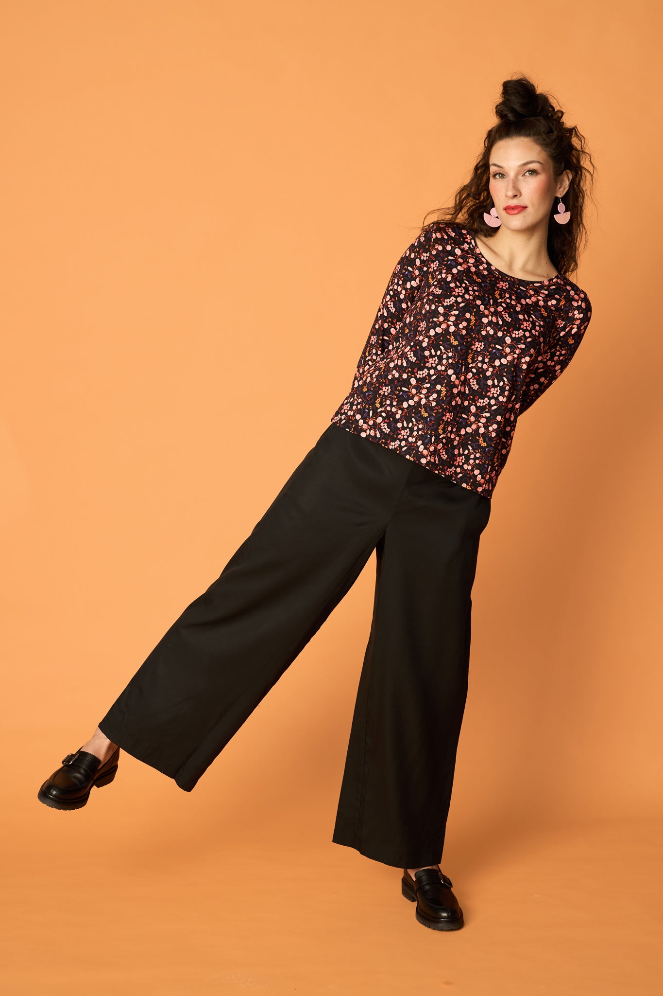 3/4-HIHAINEN PAITA, Berrycloud