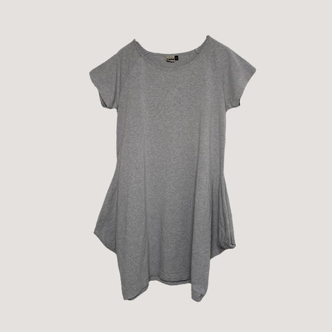 Papu kanto dress, grey melange | woman L