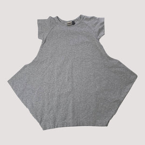 Papu t-shirt kanto dress, grey | 110/116cm