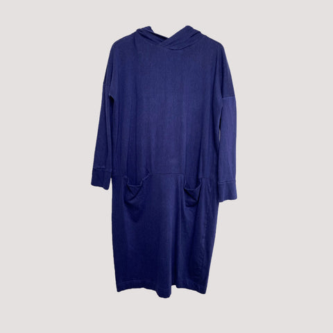 Papu giant hoodie dress, midnight blue | woman S