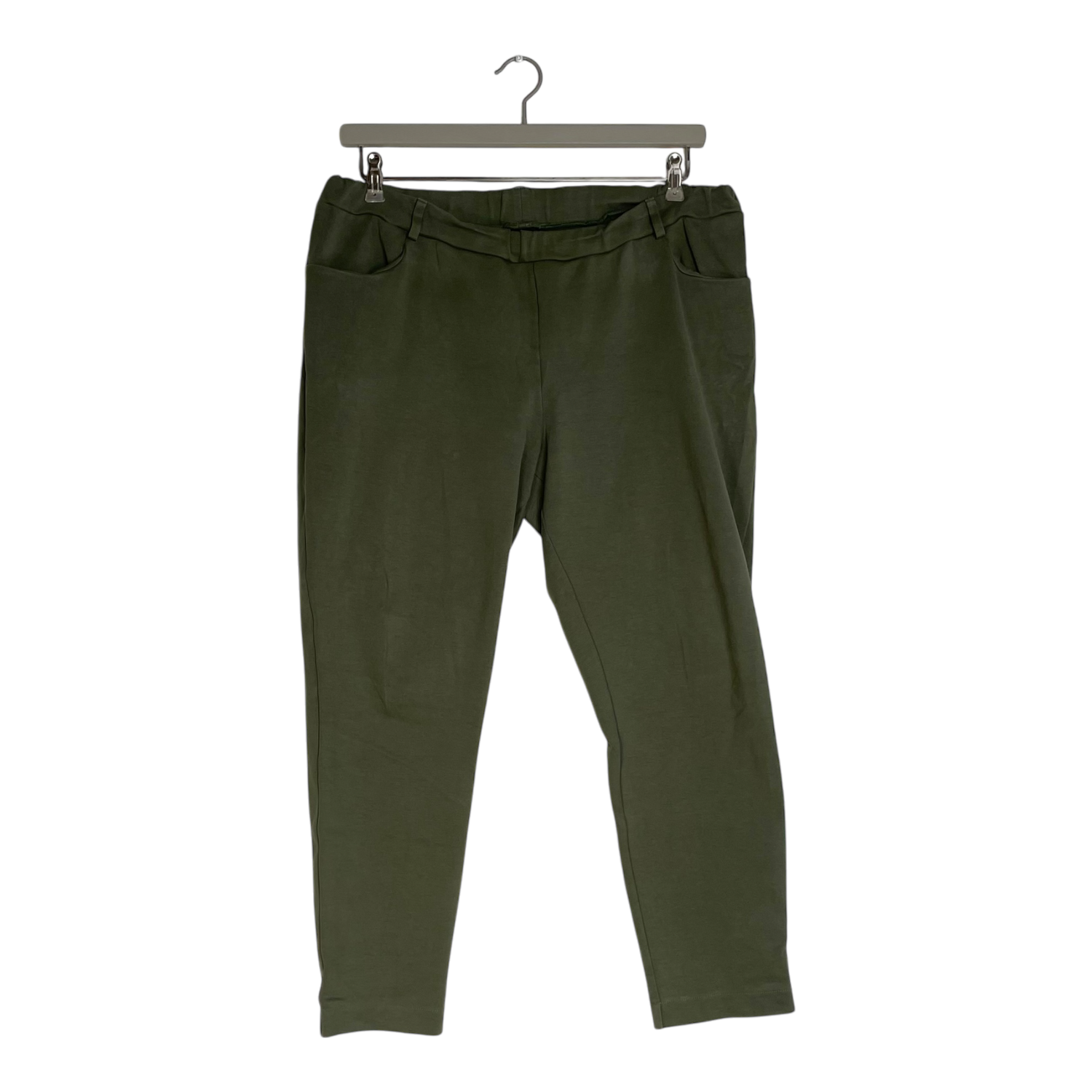 Cropped sweatpants, moss green | woman XL