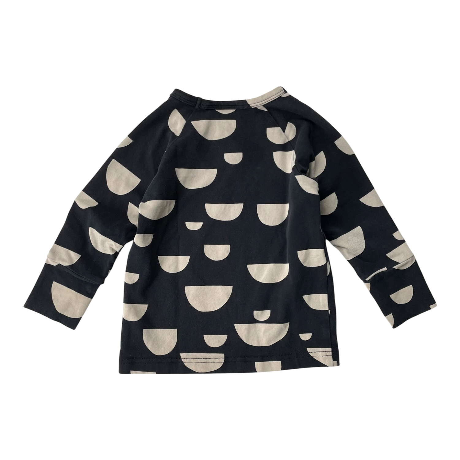 Shirt, black/beige | 74/80cm