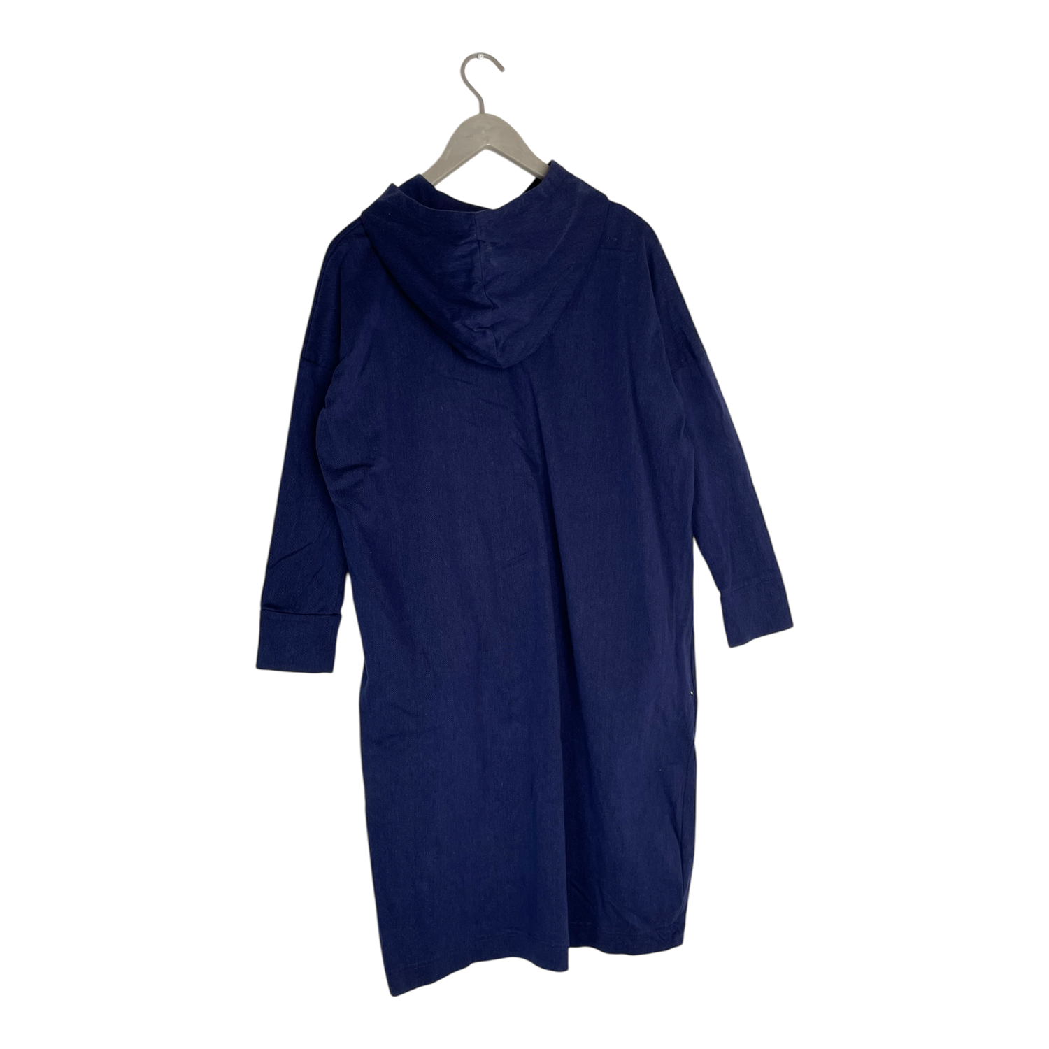 Hooded giant split dress, midnight blue | woman M