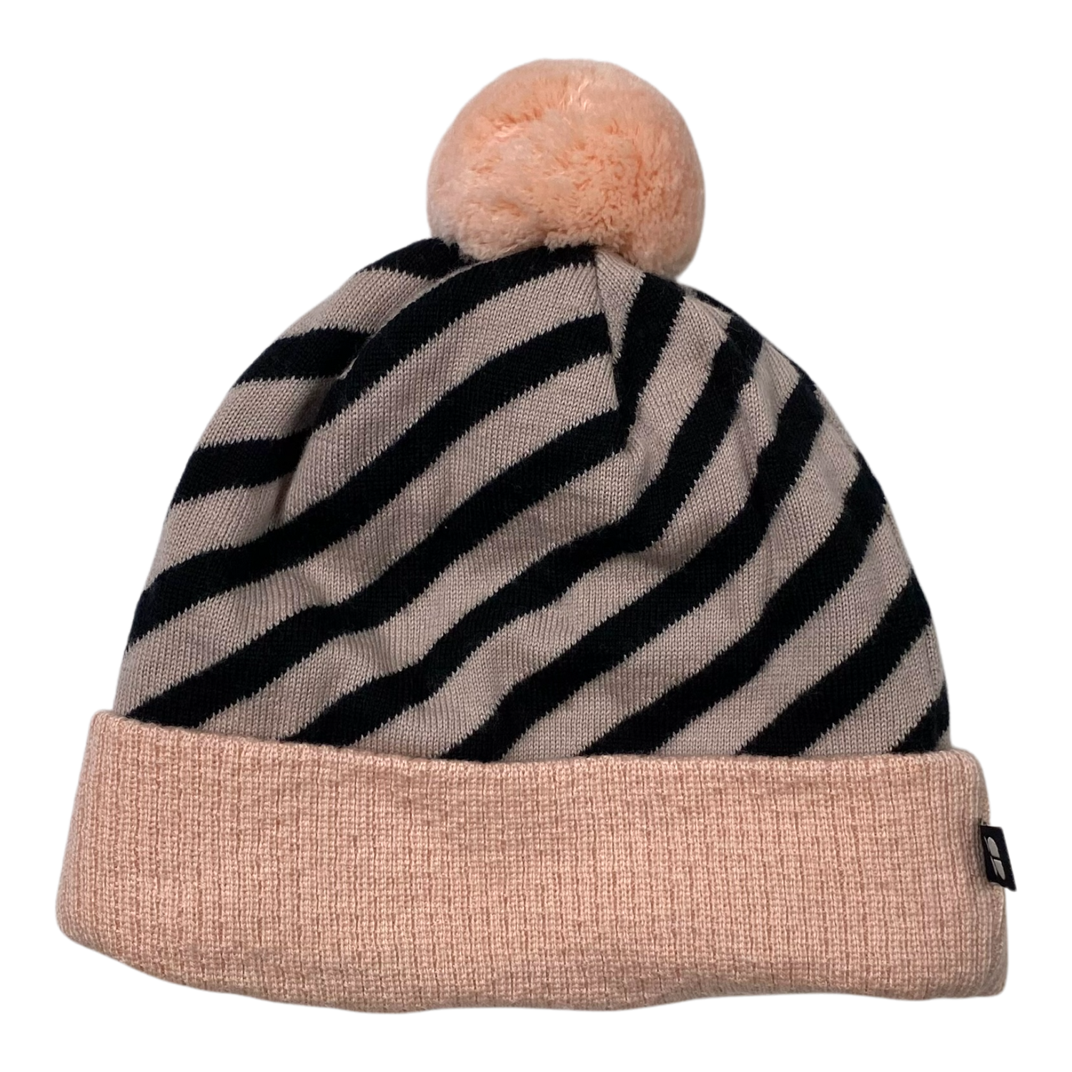 Merino pom beanie, misty rose | 3-5y