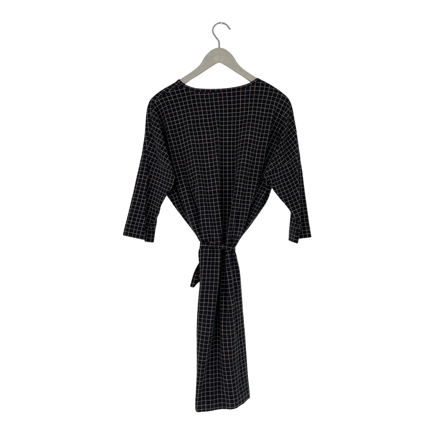 Tricot dress, tiny grid | woman S