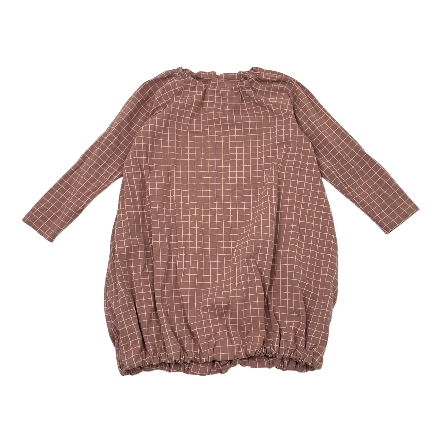 Pouch dress, squares | 98/104cm