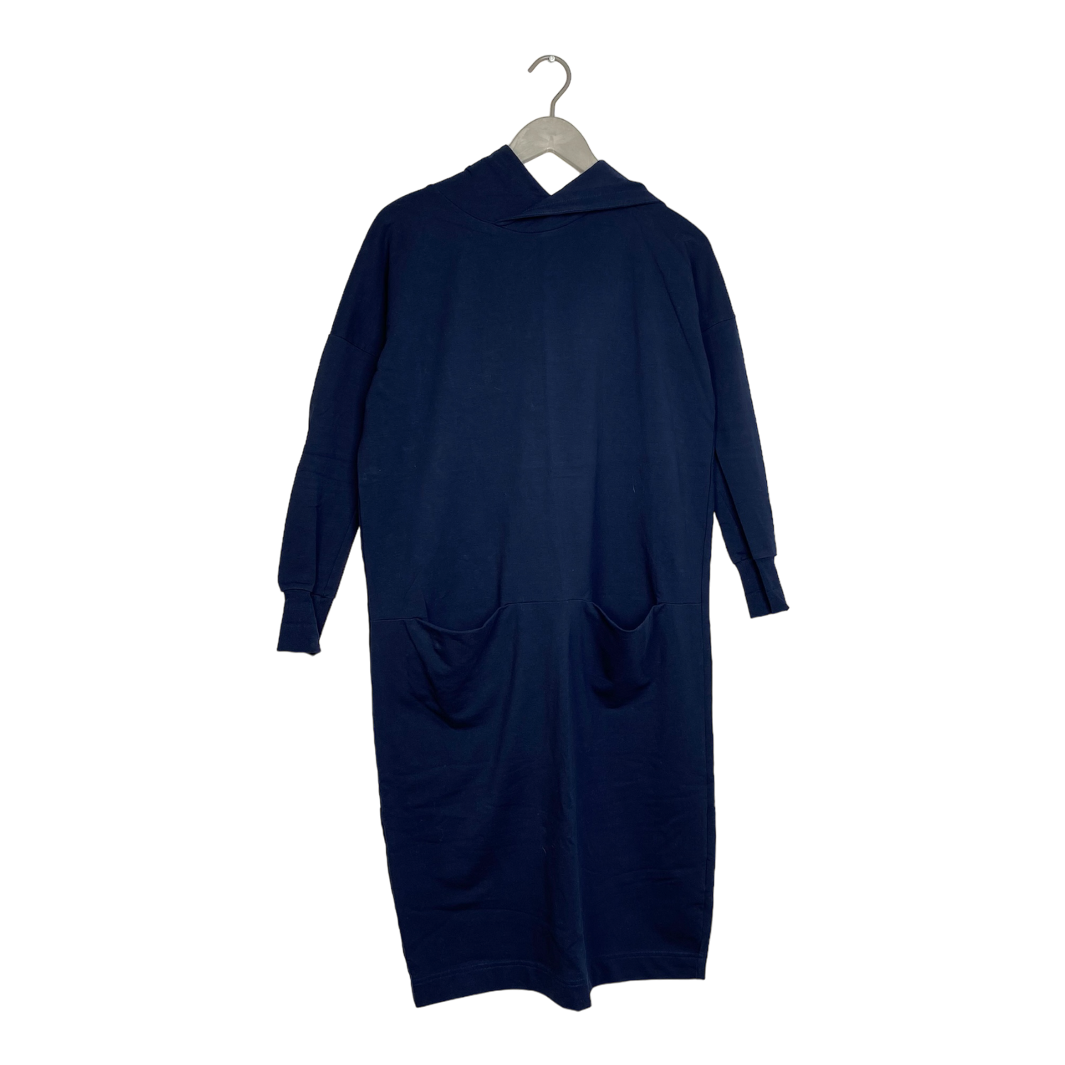 Papu giant split hoodie dress, midnight blue | woman XXS