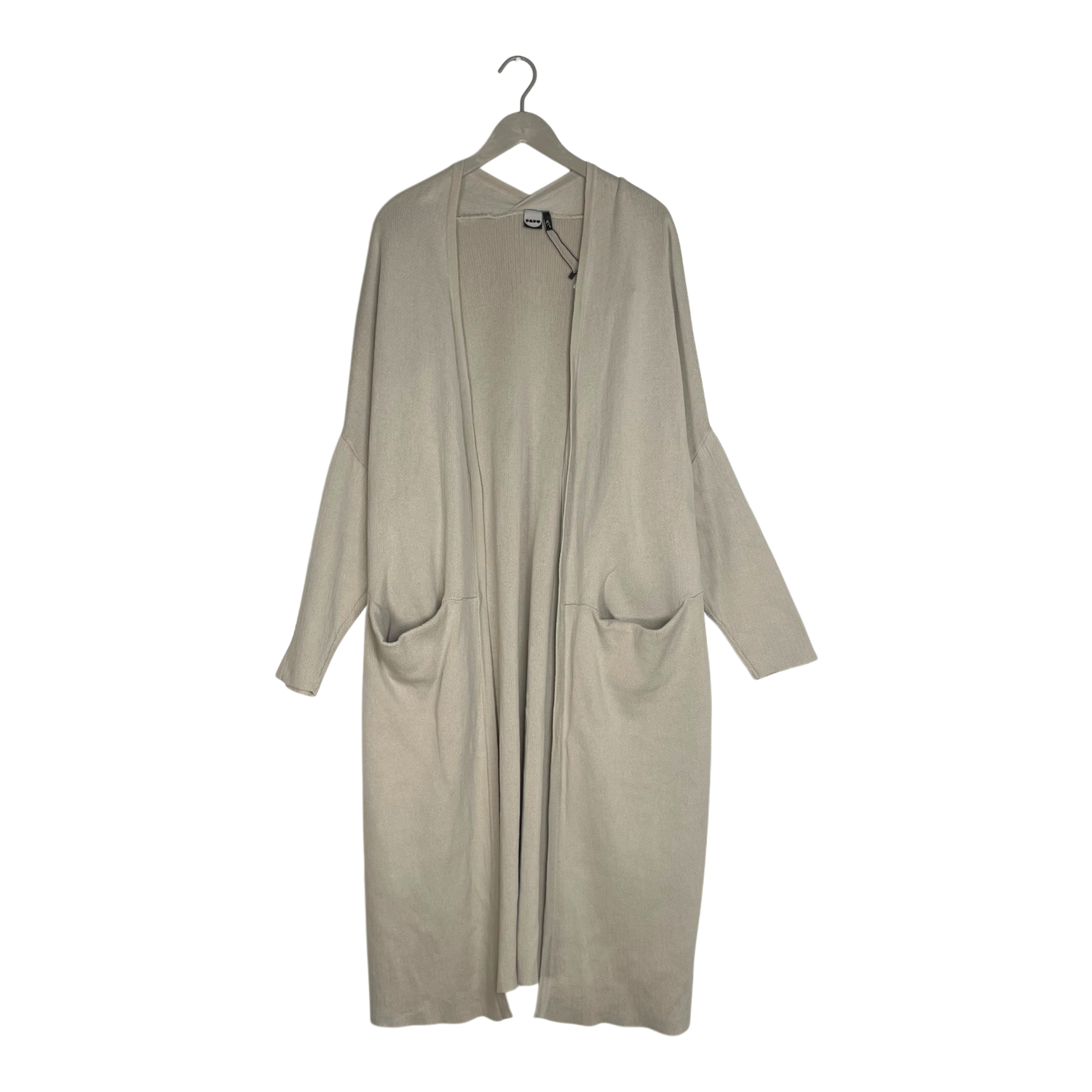 Long split cardigan, almond | woman M/L