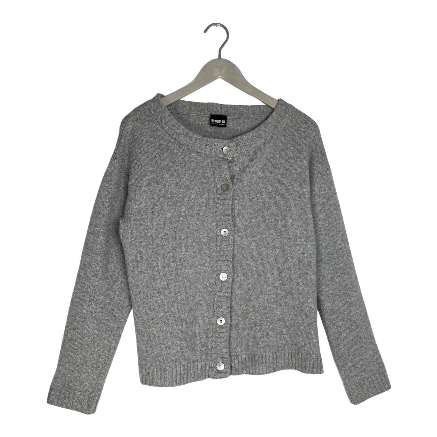 Merino wool cardigan, grey | women XS/S