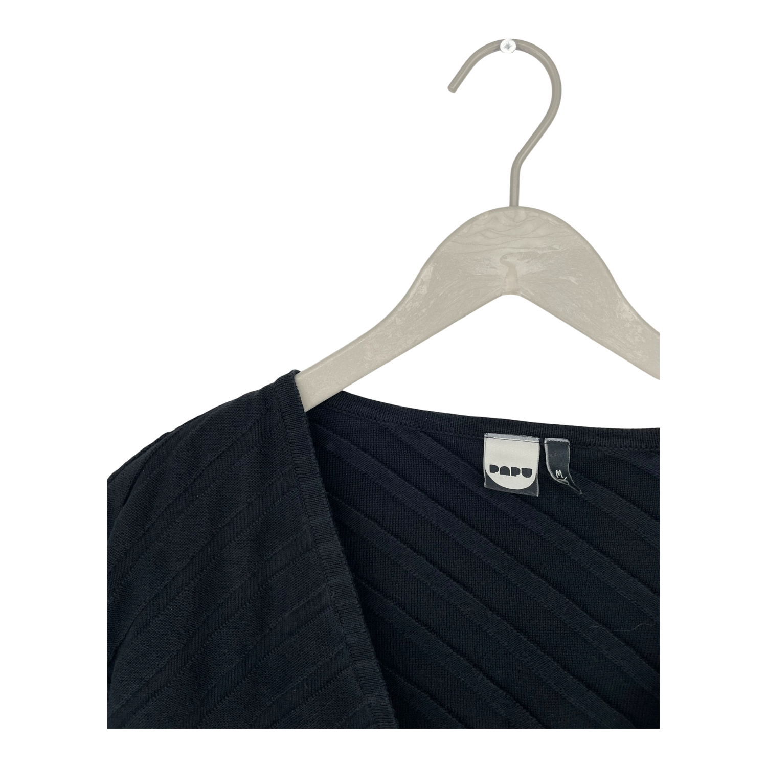 Cropped petit cotton cardigan, black | woman M/L
