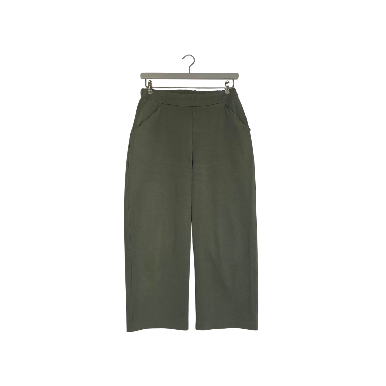 Straight sweat pants, moss green | woman L