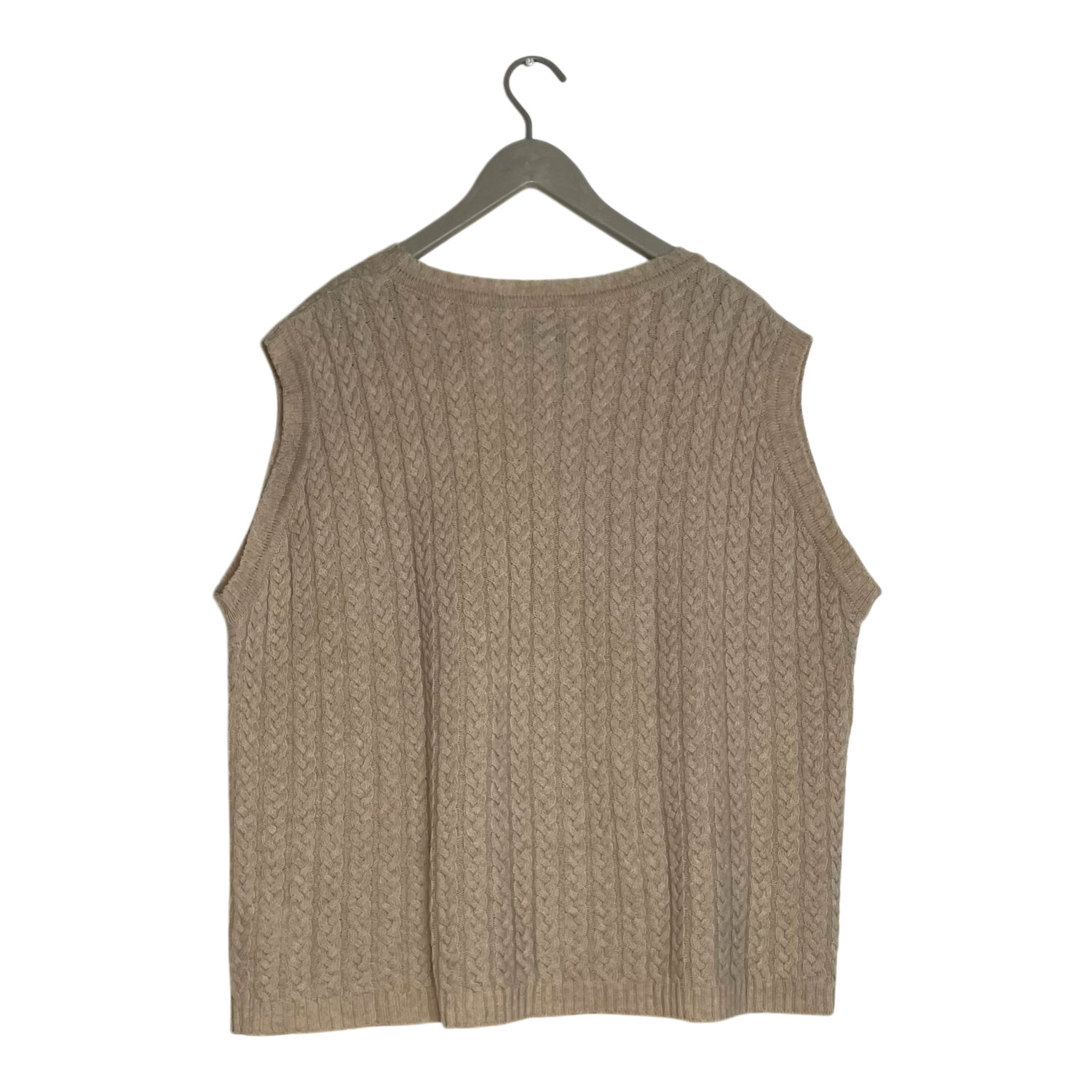 Merino vest, cream | woman M/L