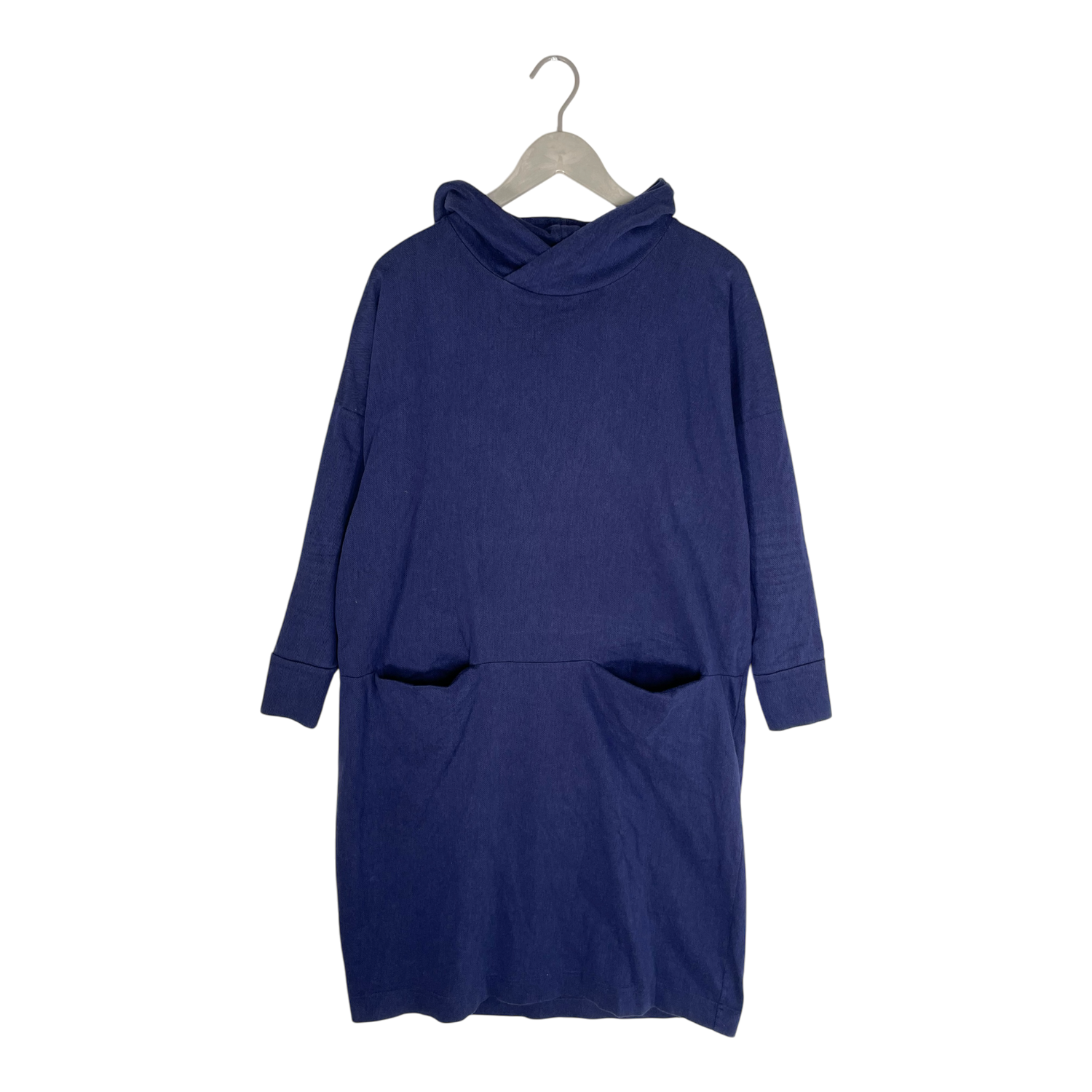 Giant hoodie dress, dark blue | woman M