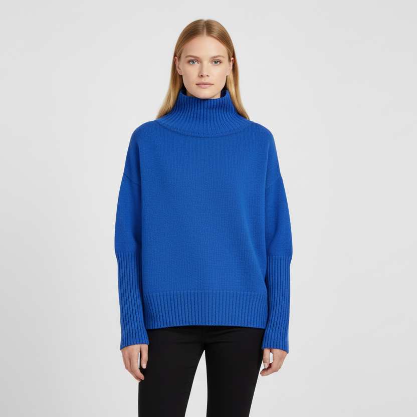 CHUNKY TURTLE -neule, True Blue