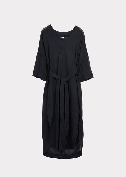 Läpikuultava CAFTAN-mekko, Musta, naisten